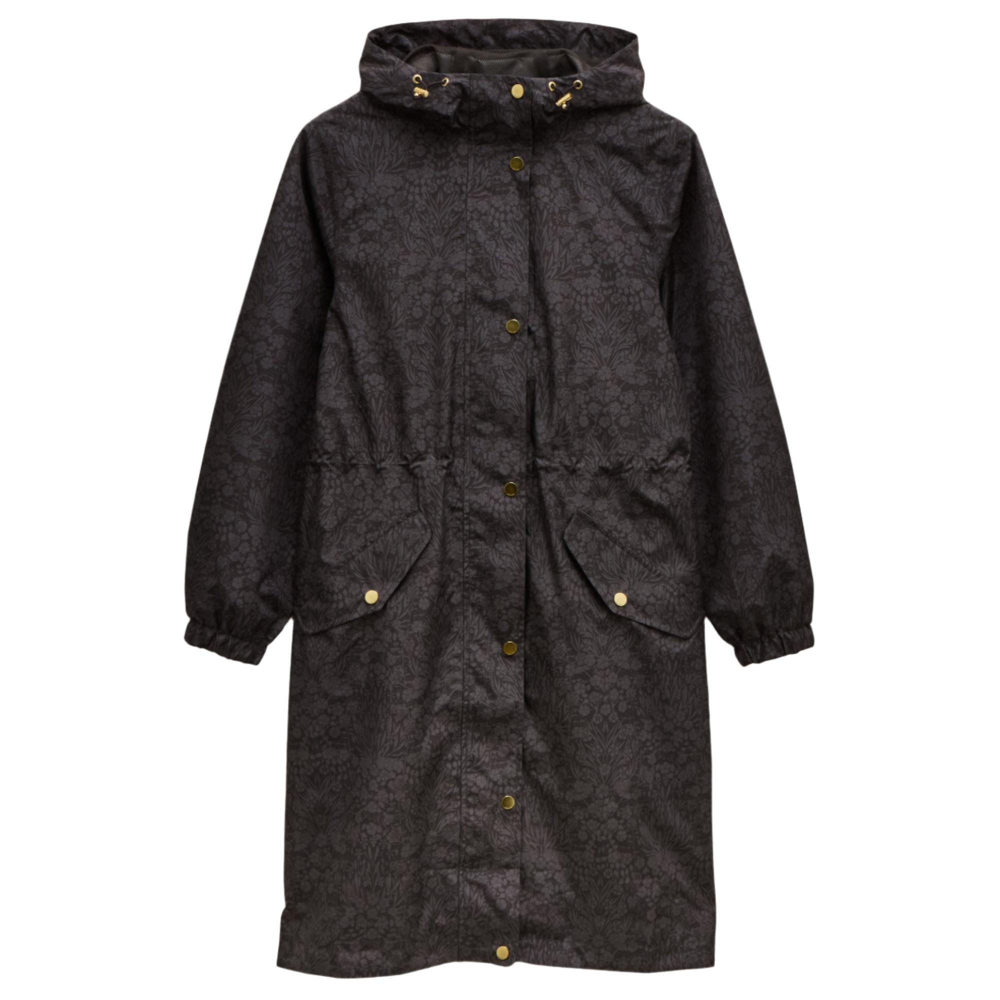 Product image 1 of 8 of Joules Women's Holkham Waterproof Packable Raincoat - Black Floral