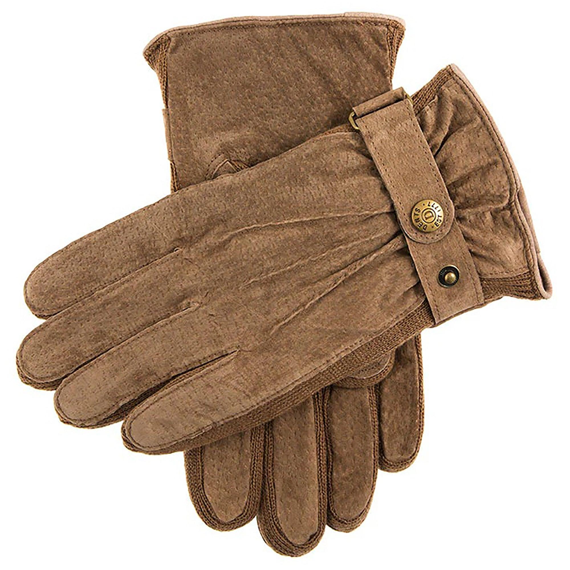 Product image 1 of 1 of Dents Men's Chester Three-Point Fleece-Lined Suede Gloves - Oatmeal