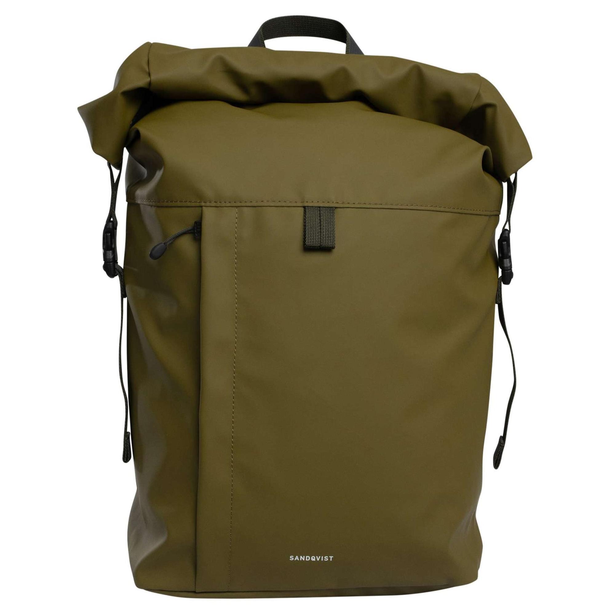 Product image 1 of 11 of Sandqvist Konrad Rolltop Backpack - 17L - Moss Green