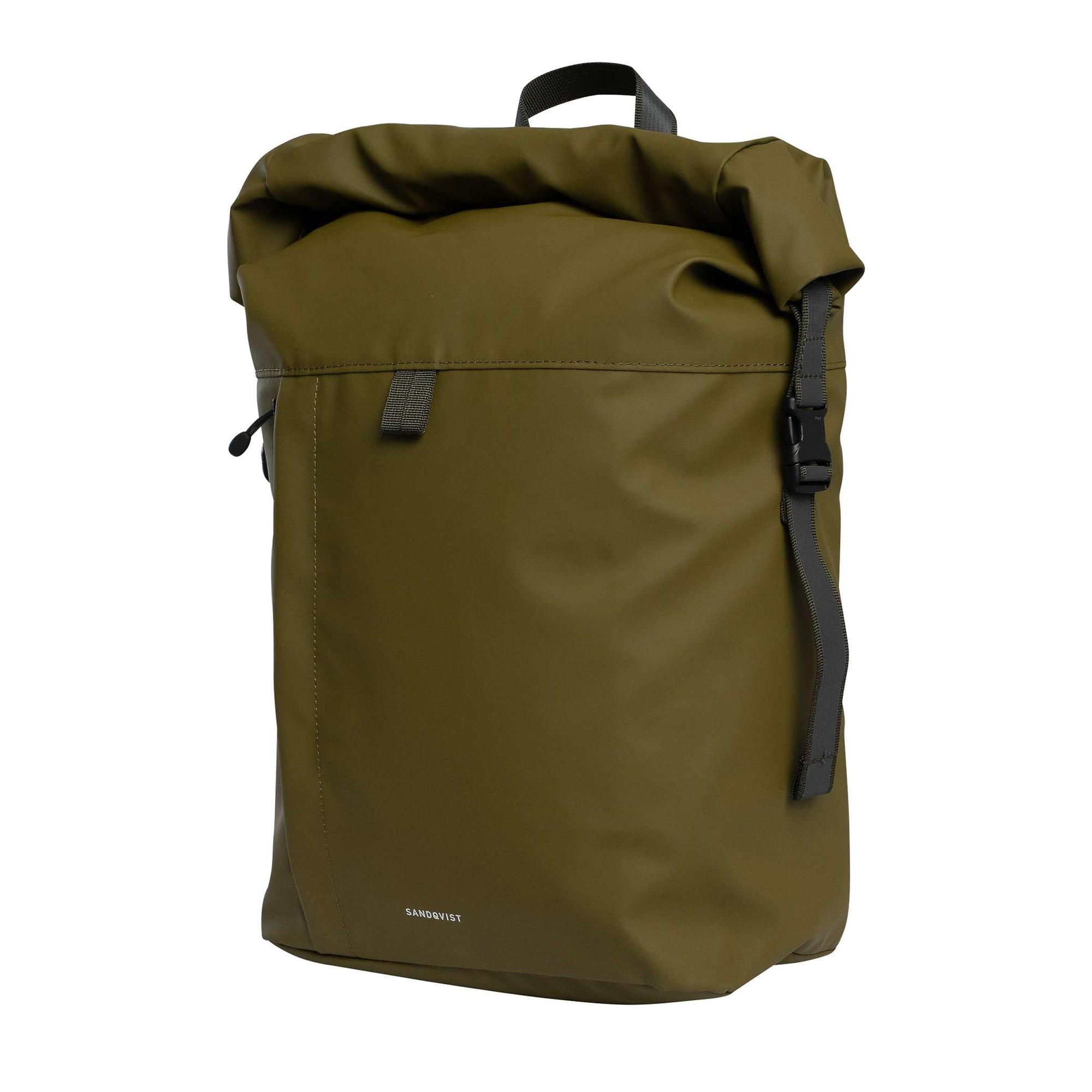 Product image 2 of 11 of Sandqvist Konrad Rolltop Backpack - 17L - Moss Green