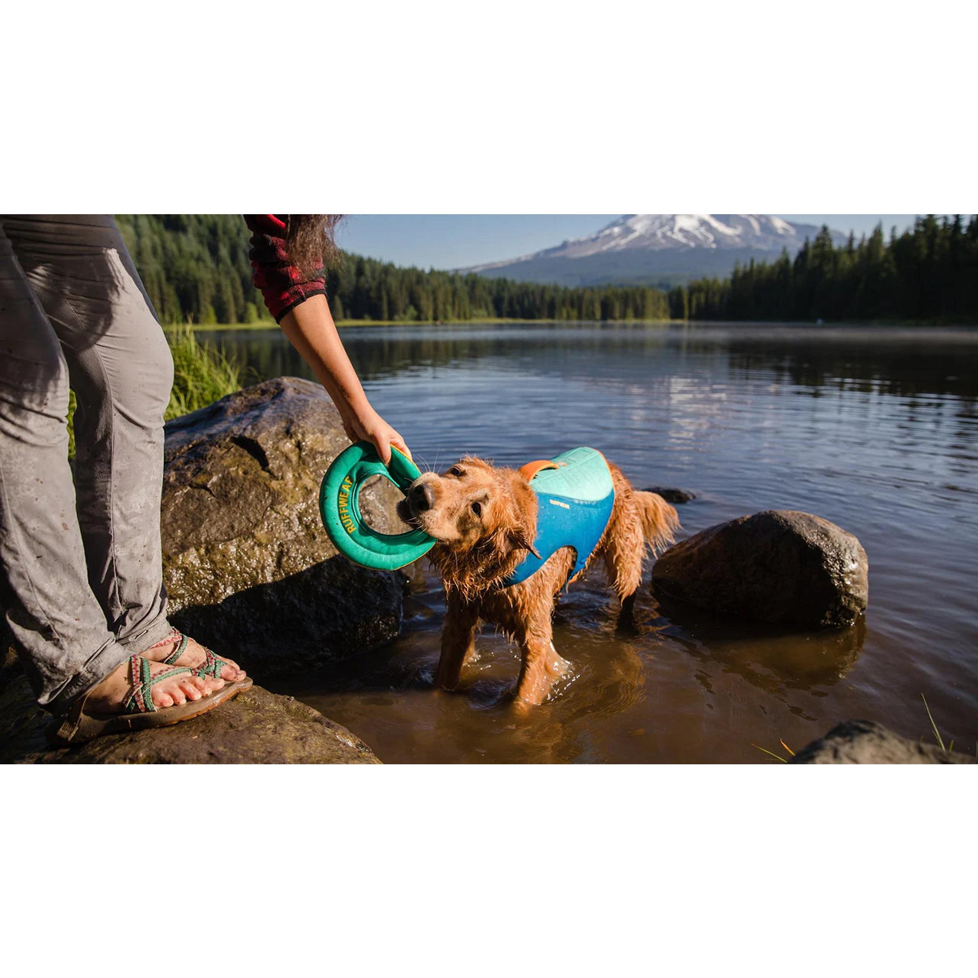 Product image 8 of 10 of RUFFWEAR Hydro Plane Floating Throw Toy - Campfire Orange