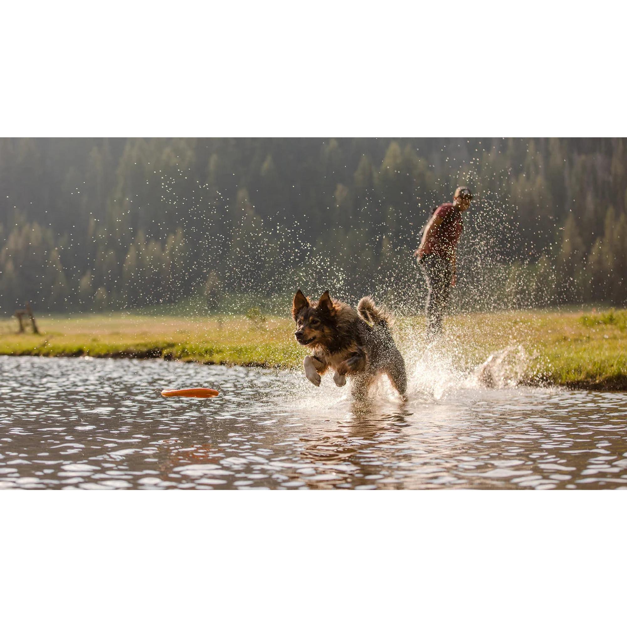 Product image 6 of 10 of RUFFWEAR Hydro Plane Floating Throw Toy - Campfire Orange