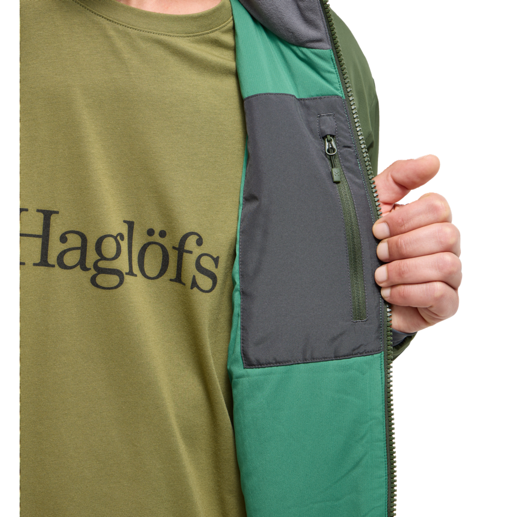 Product image 6 of 8 of Haglöfs Men's Mimic Alert Jacket - Seaweed Green