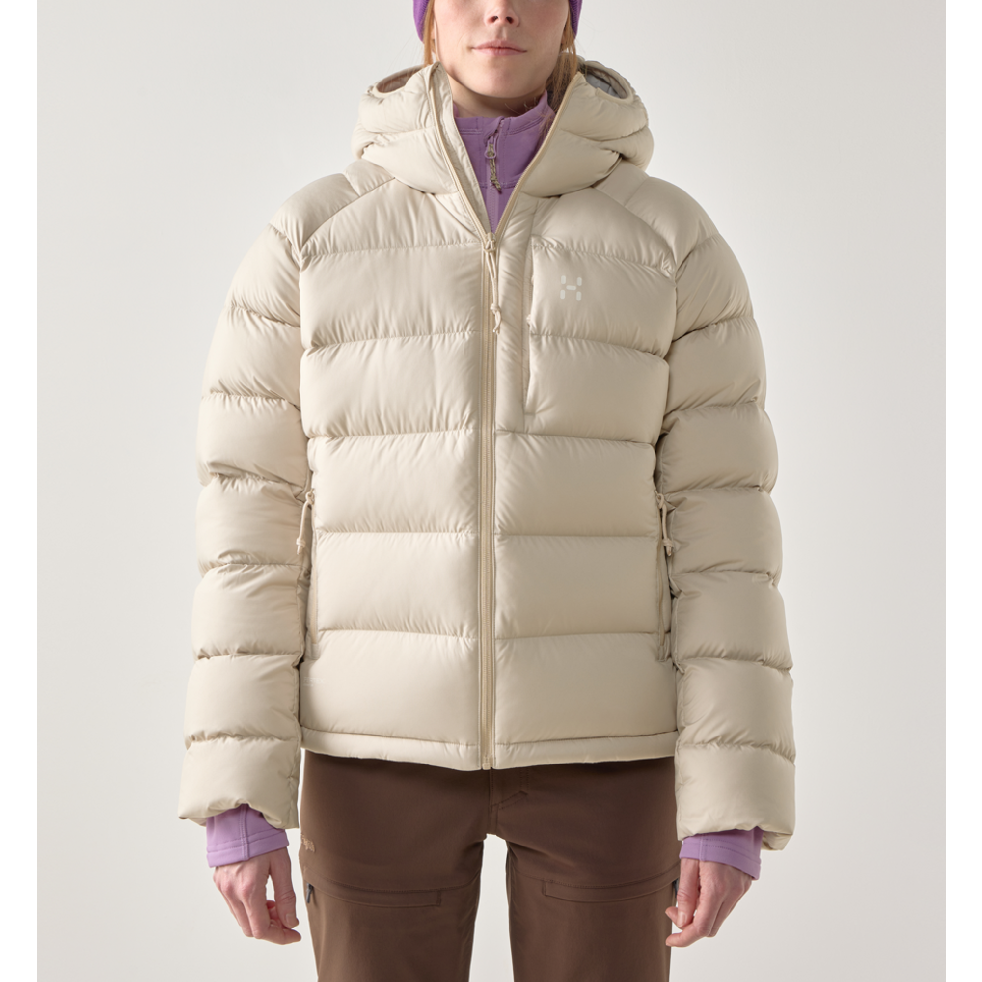 Product image 2 of 10 of Haglöfs Women's Rosson Down Hooded Jacket - Chalk Beige