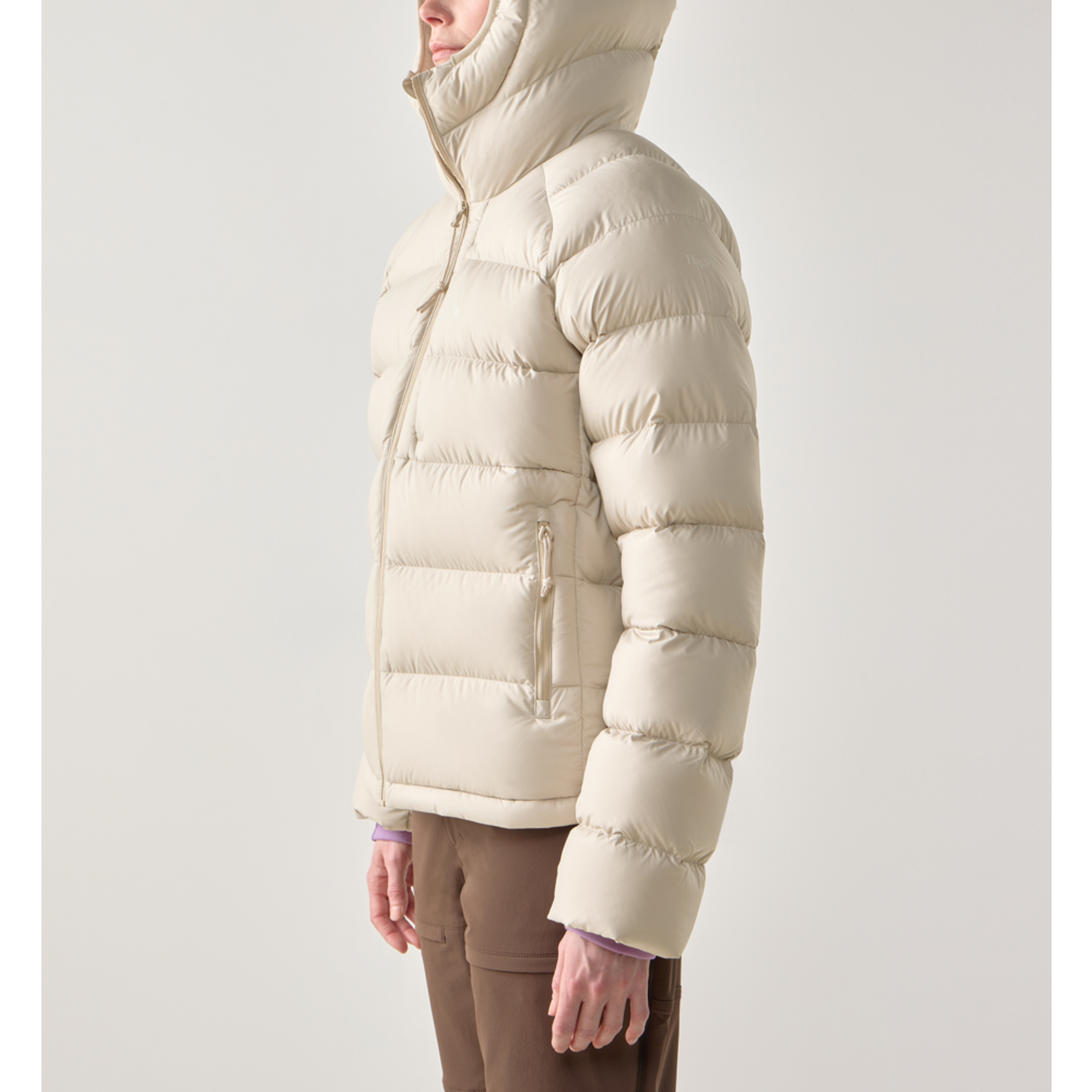 Product image 4 of 10 of Haglöfs Women's Rosson Down Hooded Jacket - Chalk Beige
