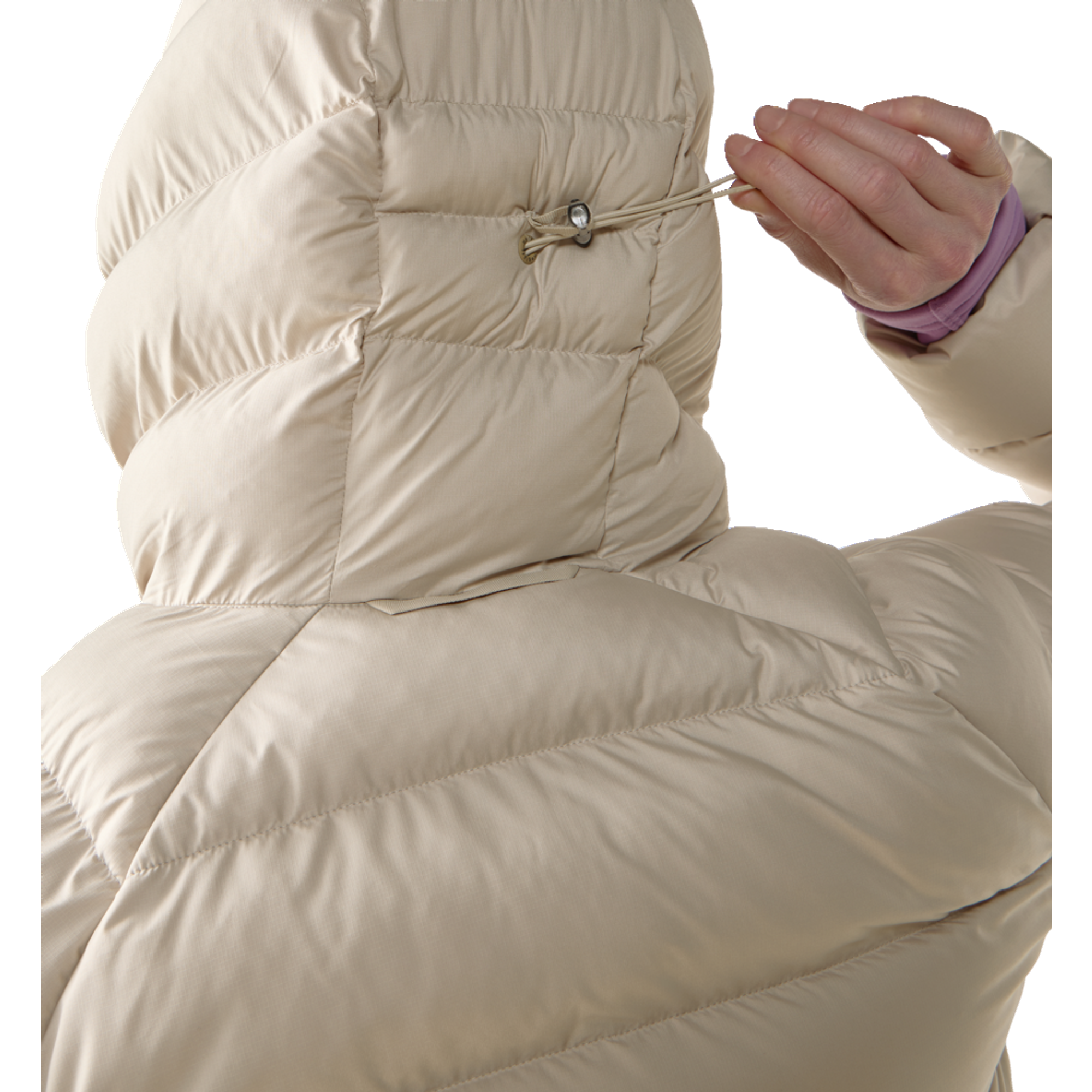 Product image 6 of 10 of Haglöfs Women's Rosson Down Hooded Jacket - Chalk Beige