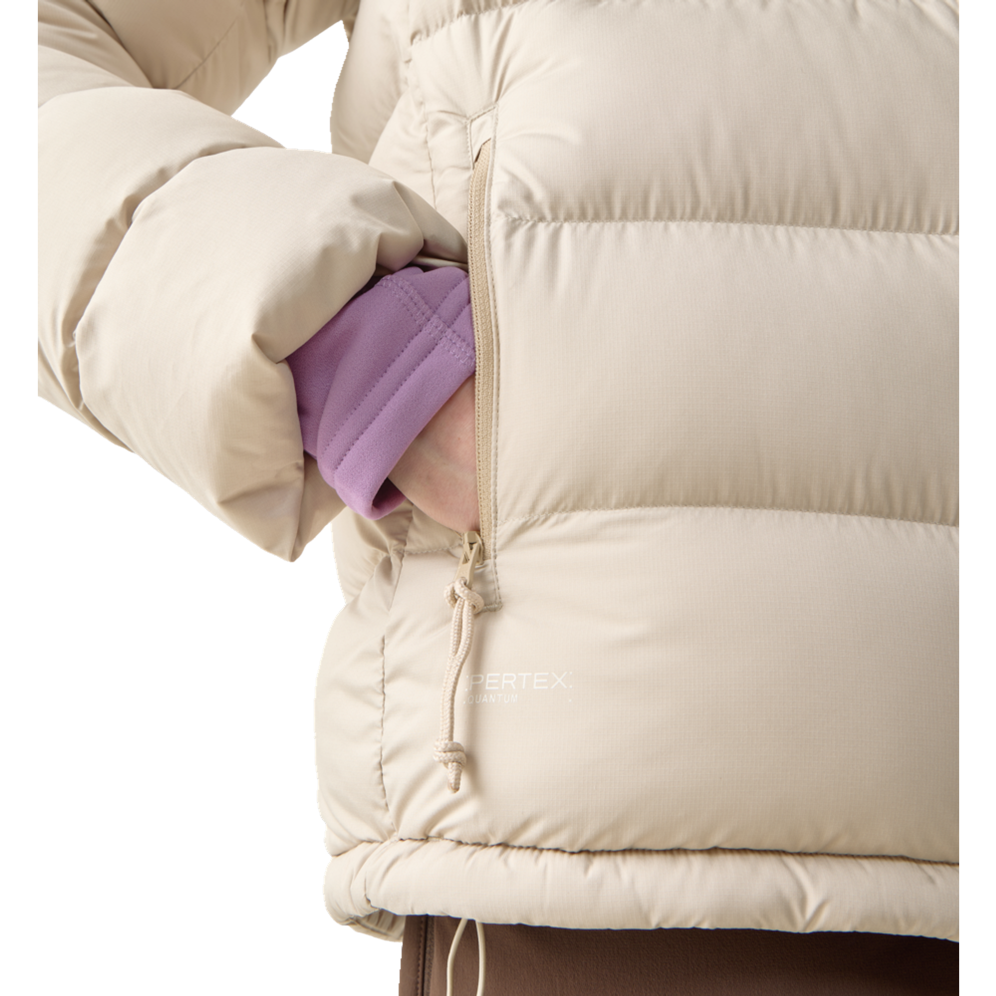 Product image 9 of 10 of Haglöfs Women's Rosson Down Hooded Jacket - Chalk Beige