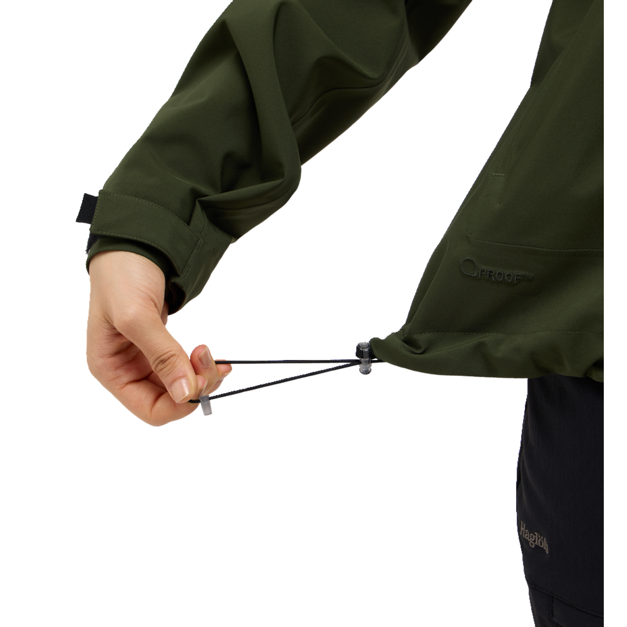 Product image 6 of 10 of Haglöfs Women's Breeze Proof Jacket - Seaweed Green