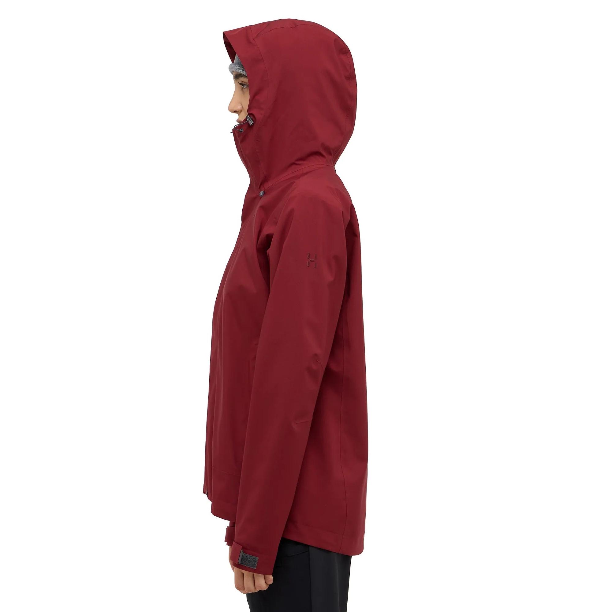 Product image 6 of 12 of Haglöfs Women's Breeze Proof Waterproof Jacket - Carmine Red