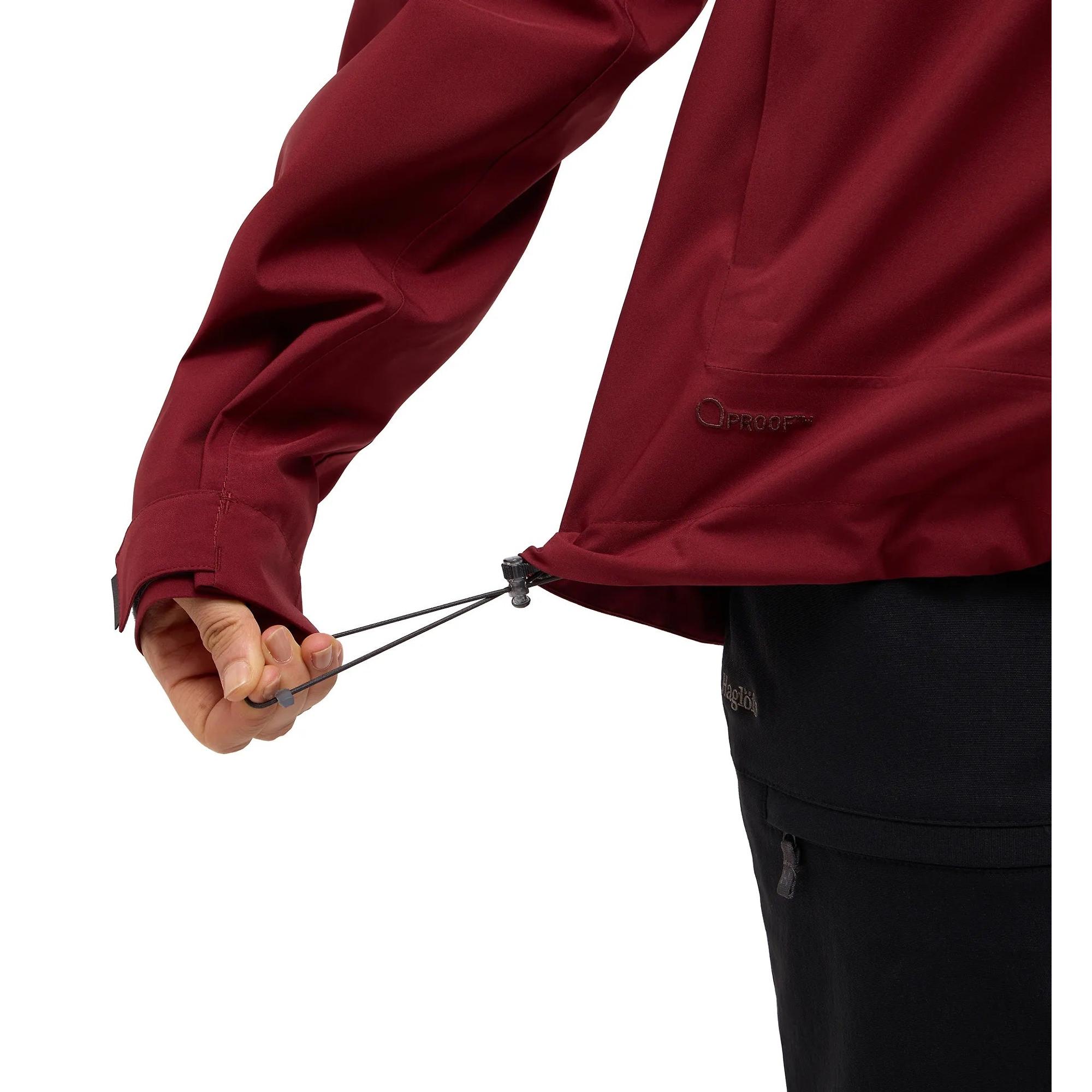 Product image 8 of 12 of Haglöfs Women's Breeze Proof Waterproof Jacket - Carmine Red