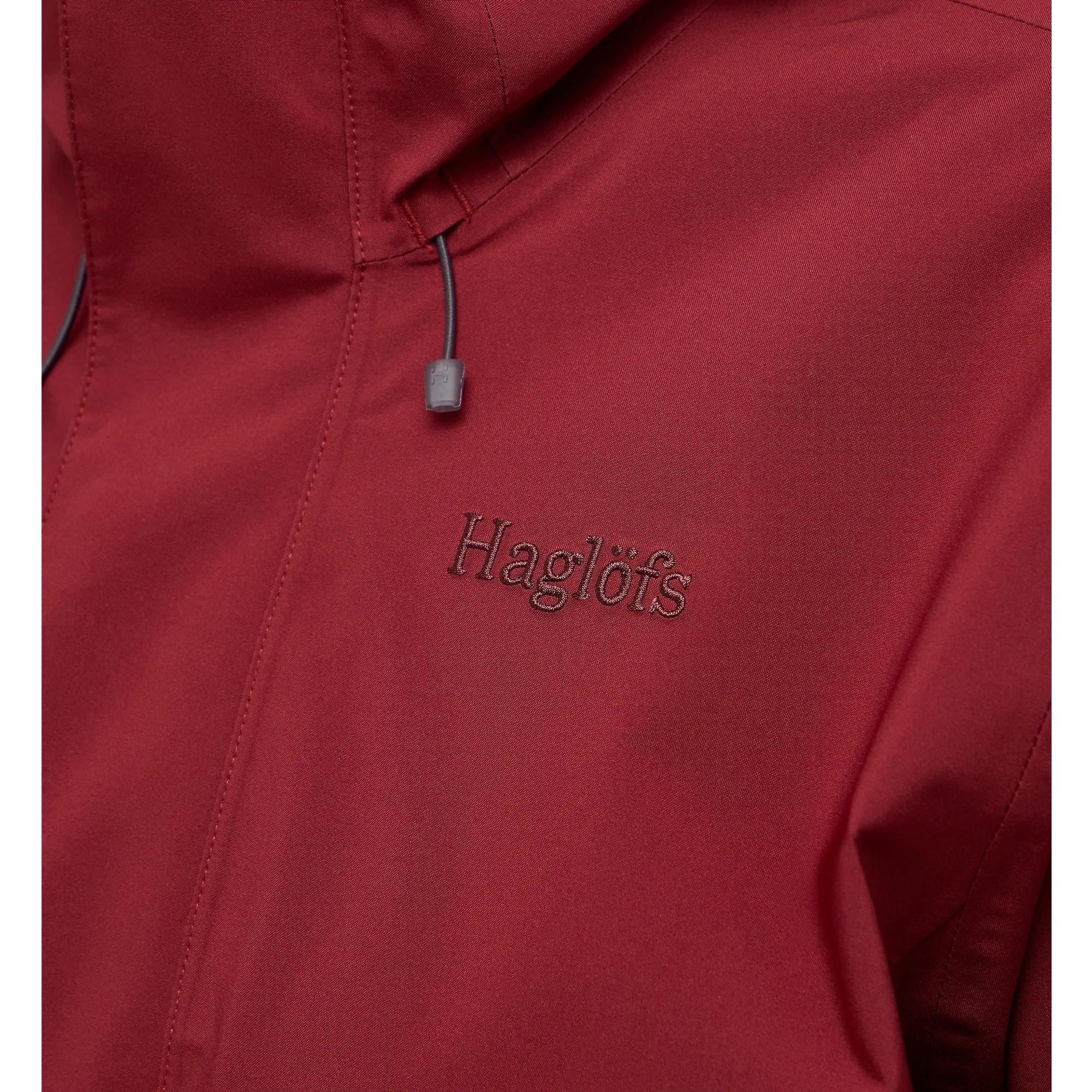 Product image 12 of 12 of Haglöfs Women's Breeze Proof Waterproof Jacket - Carmine Red