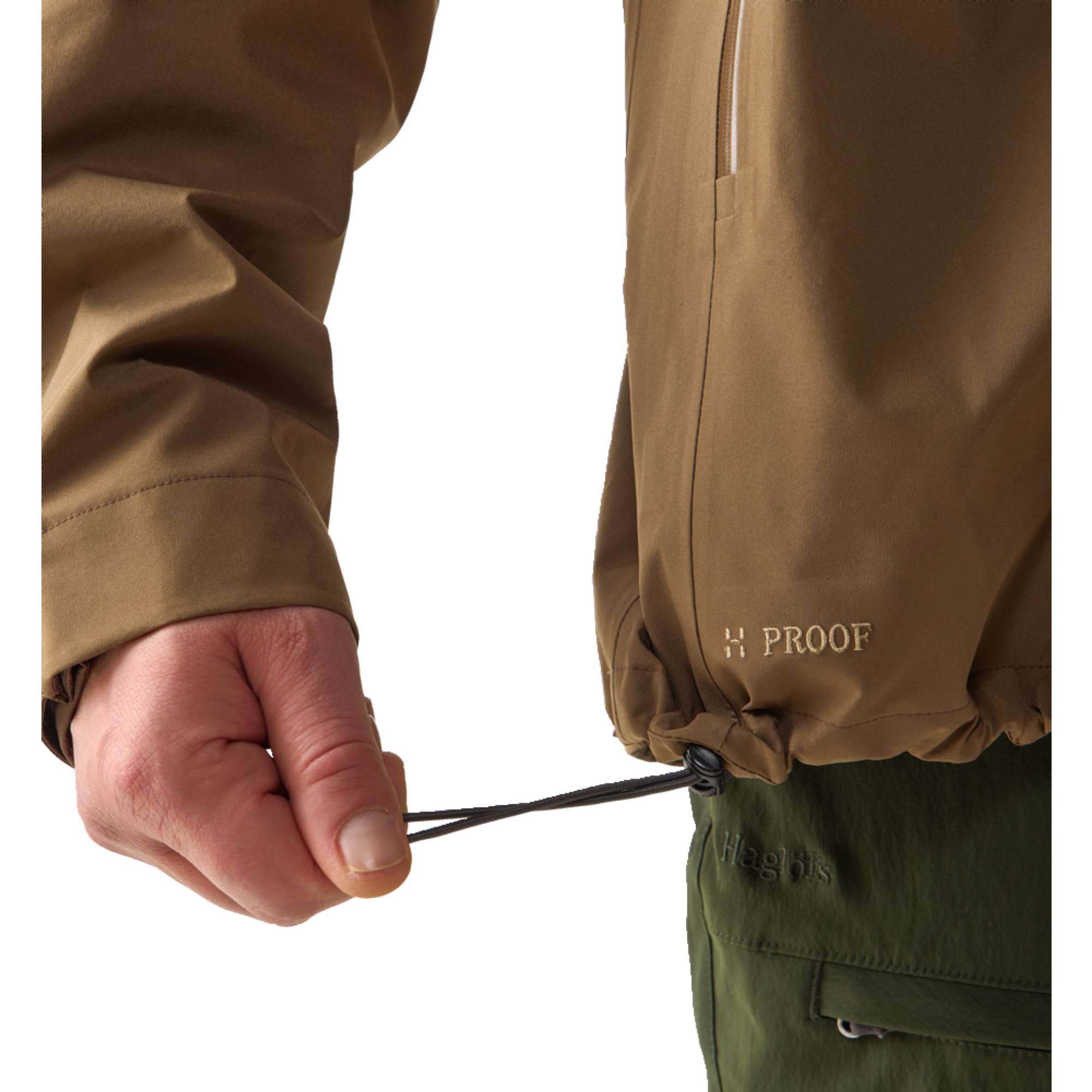 Product image 9 of 11 of Haglöfs Men's Front Proof II Shell Jacket - Woodland Brown/Teak Brown