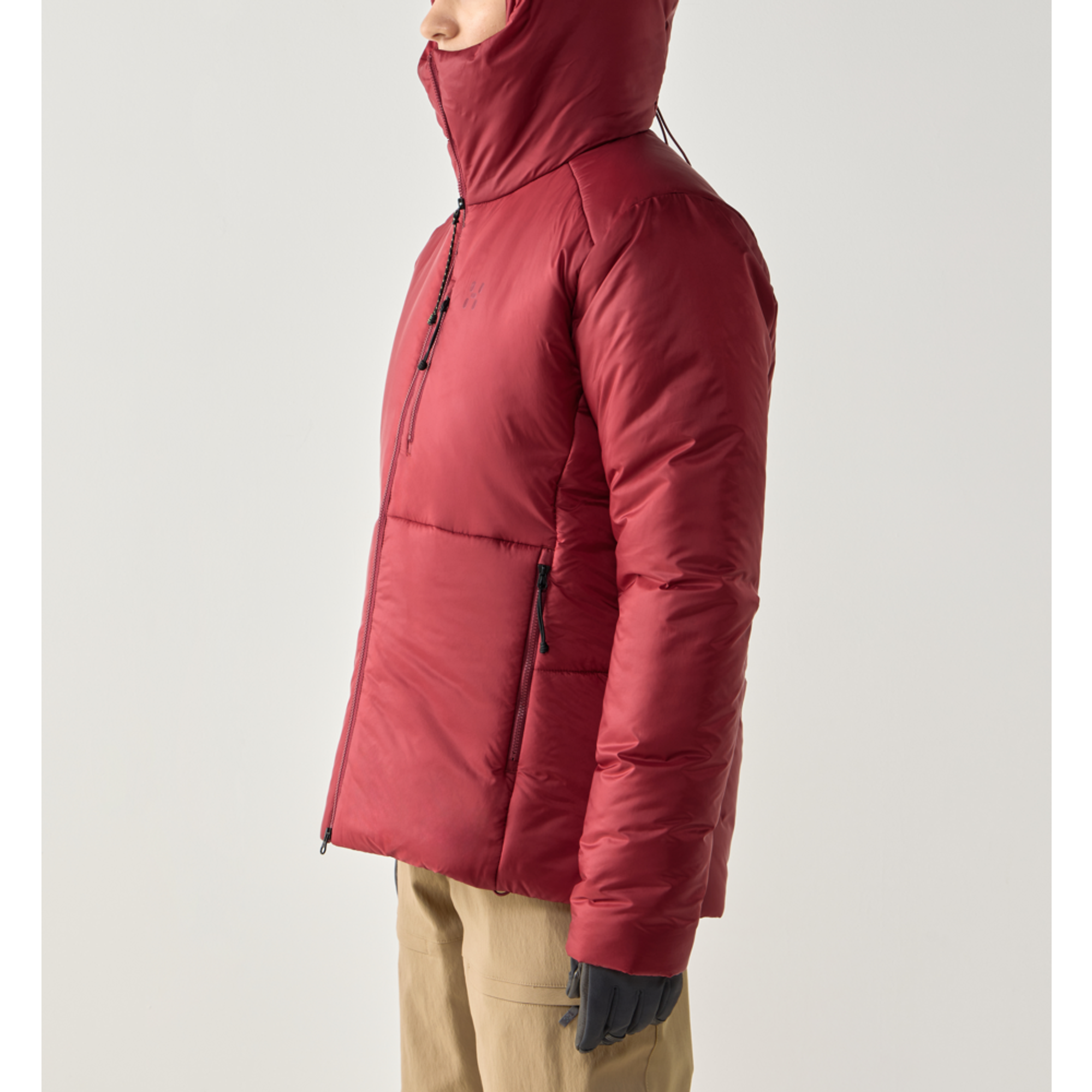 Product image 4 of 9 of Haglöfs Women's Breeze Mimic Hood Insulated Jacket - Carmine Red