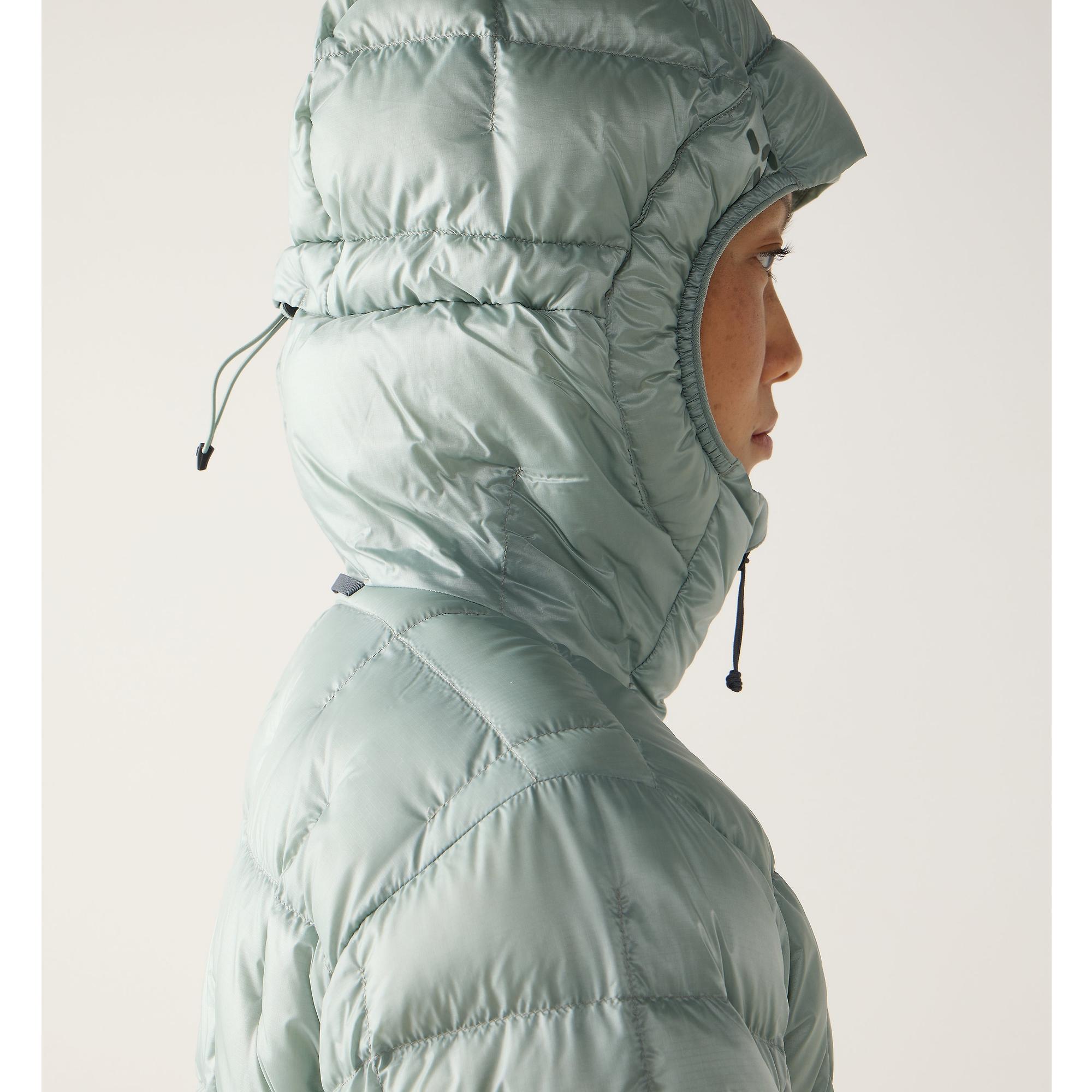 Product image 9 of 11 of Haglöfs Women's Hede Down Hood Jacket - Dew Green