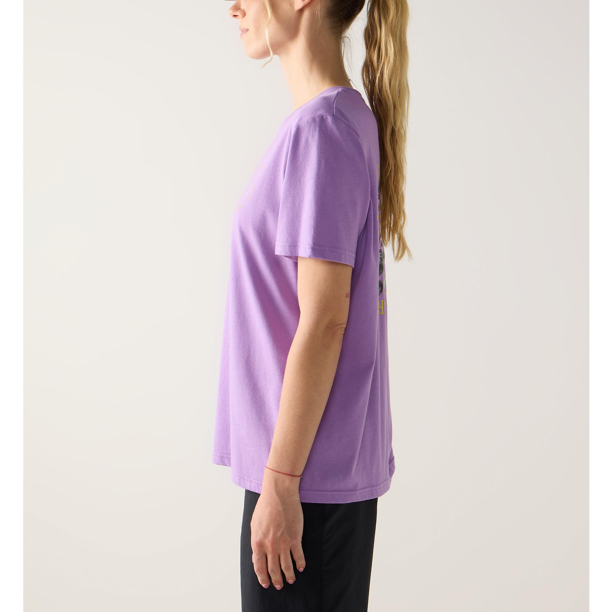 Product image 4 of 7 of Haglöfs Women's Outsiders Graphic Tee - Purple Ice