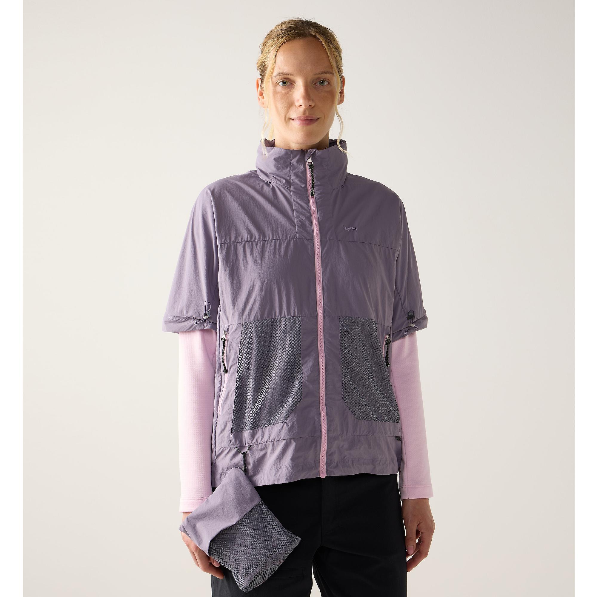 Product image 7 of 11 of Haglöfs Women's Solis Zip Off Jacket - Purple Fog