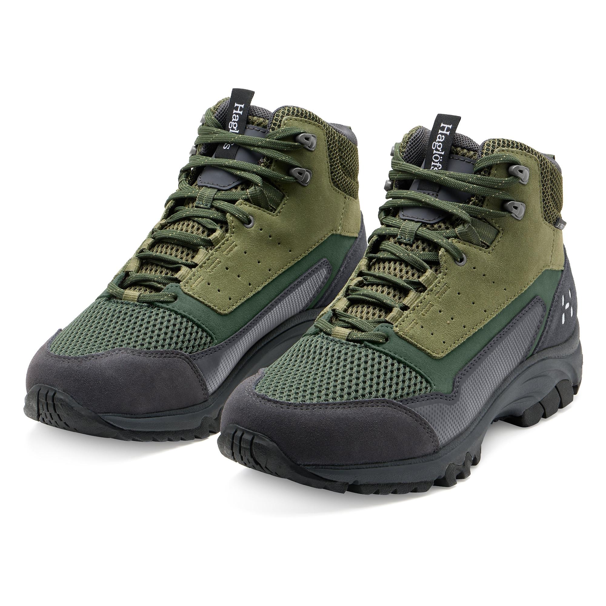 Product image 2 of 6 of Haglöfs Men's Rosson Proof Mid Waterproof Shoes - Magnetite/Olive Green