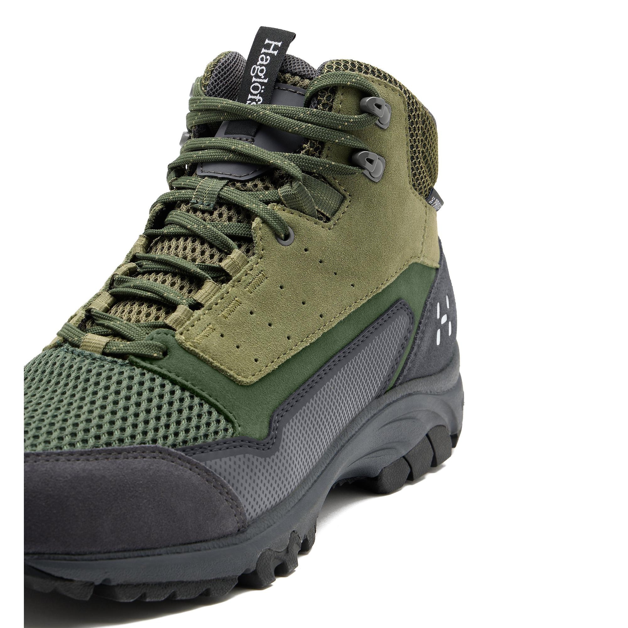 Product image 4 of 6 of Haglöfs Men's Rosson Proof Mid Waterproof Shoes - Magnetite/Olive Green