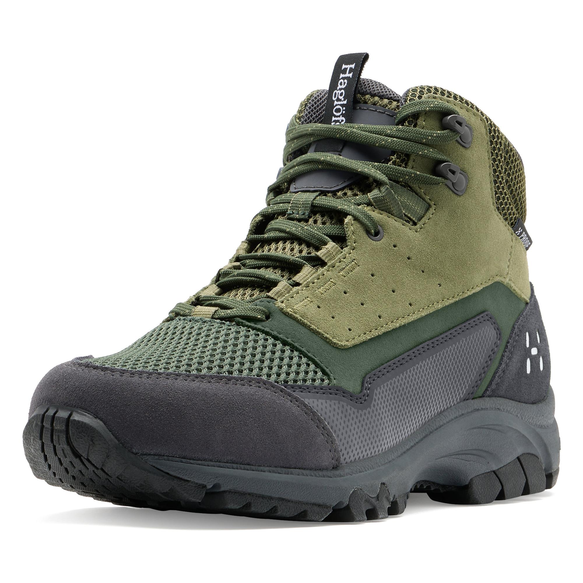Product image 5 of 6 of Haglöfs Men's Rosson Proof Mid Waterproof Shoes - Magnetite/Olive Green