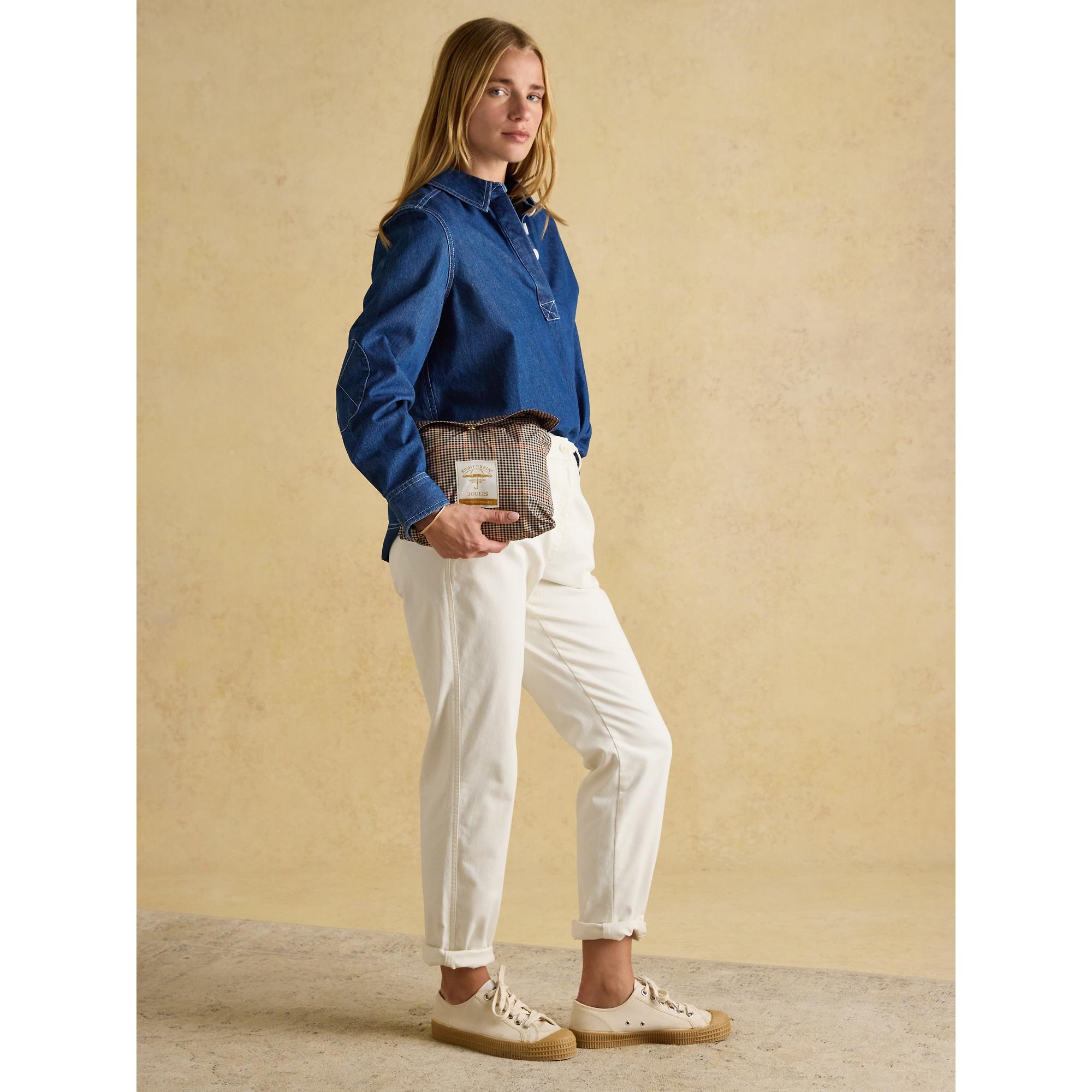 Product image 11 of 16 of Joules Women's Holkham Waterproof Packable Hooded Raincoat - Henson Check