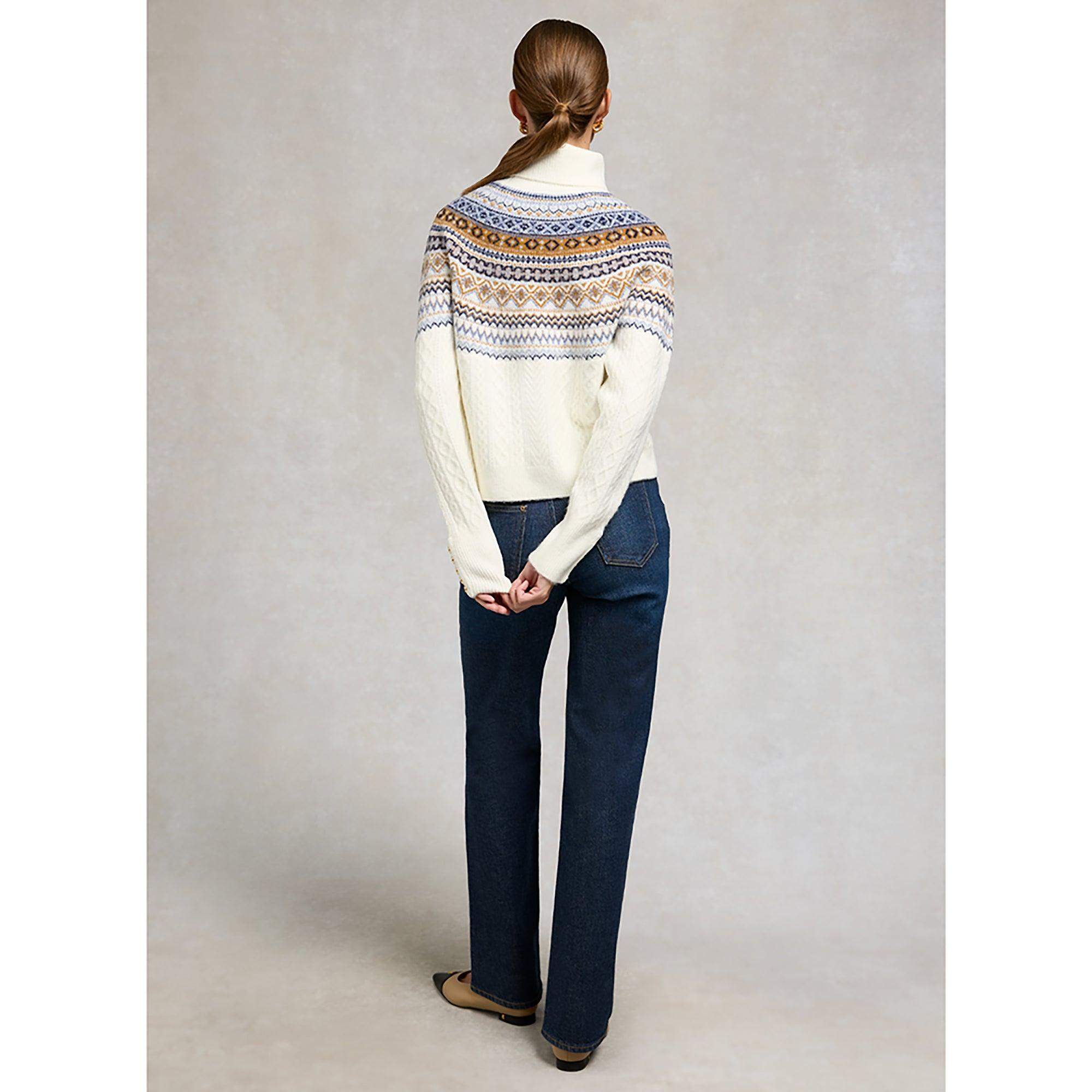 Product image 5 of 8 of Holland Cooper Women's Rebecca Roll Neck Knit - Natural