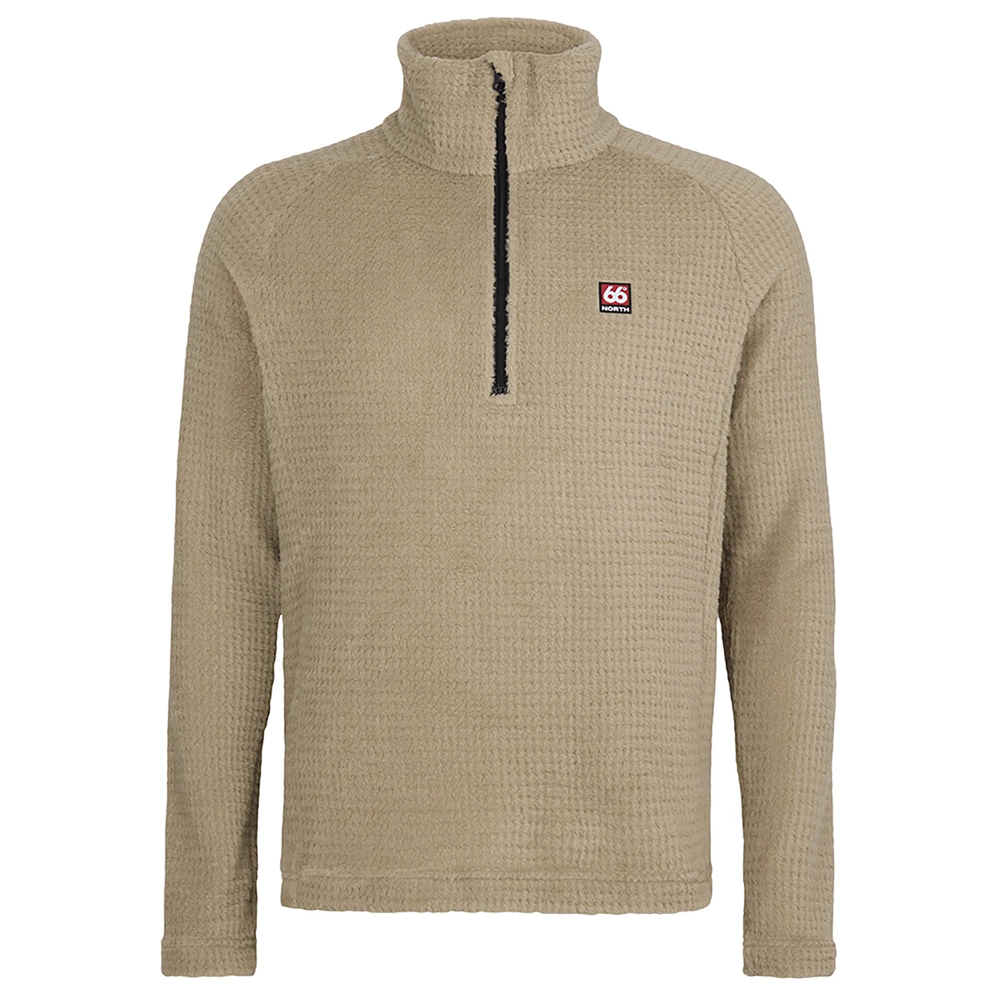 Product image 1 of 8 of 66°North Men's Hrannar Zipneck Fleece - Volcanic Desert
