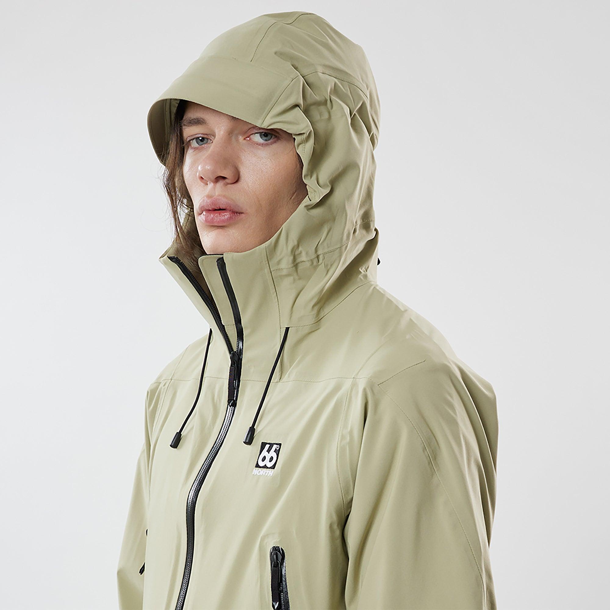 Product image 6 of 8 of 66°North Men's Snæfell Shell Jacket - Oat Grains