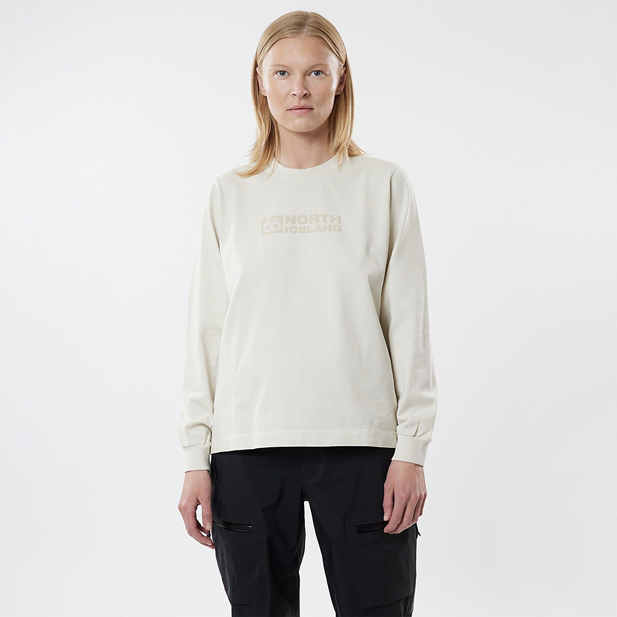 Product image 1 of 2 of 66°North Women's Borgir Longsleeve T-Shirt - Eggshell