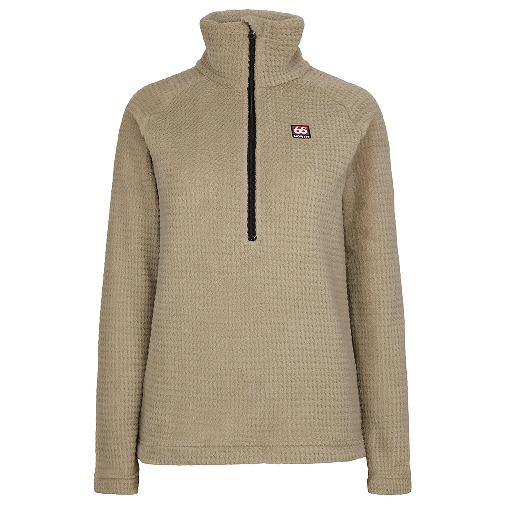 Product image 1 of 8 of 66°North Women's Hrannar Zipneck Fleece - Volcanic Desert