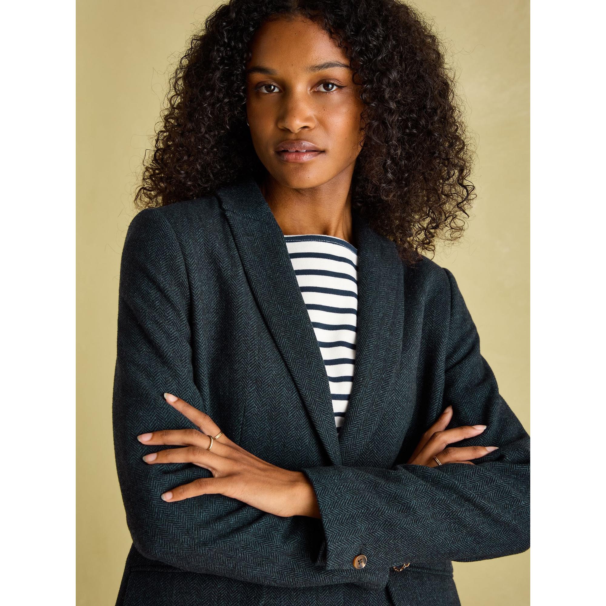 Product image 3 of 9 of Joules Women's Bramble Tweed Blazer - Navy