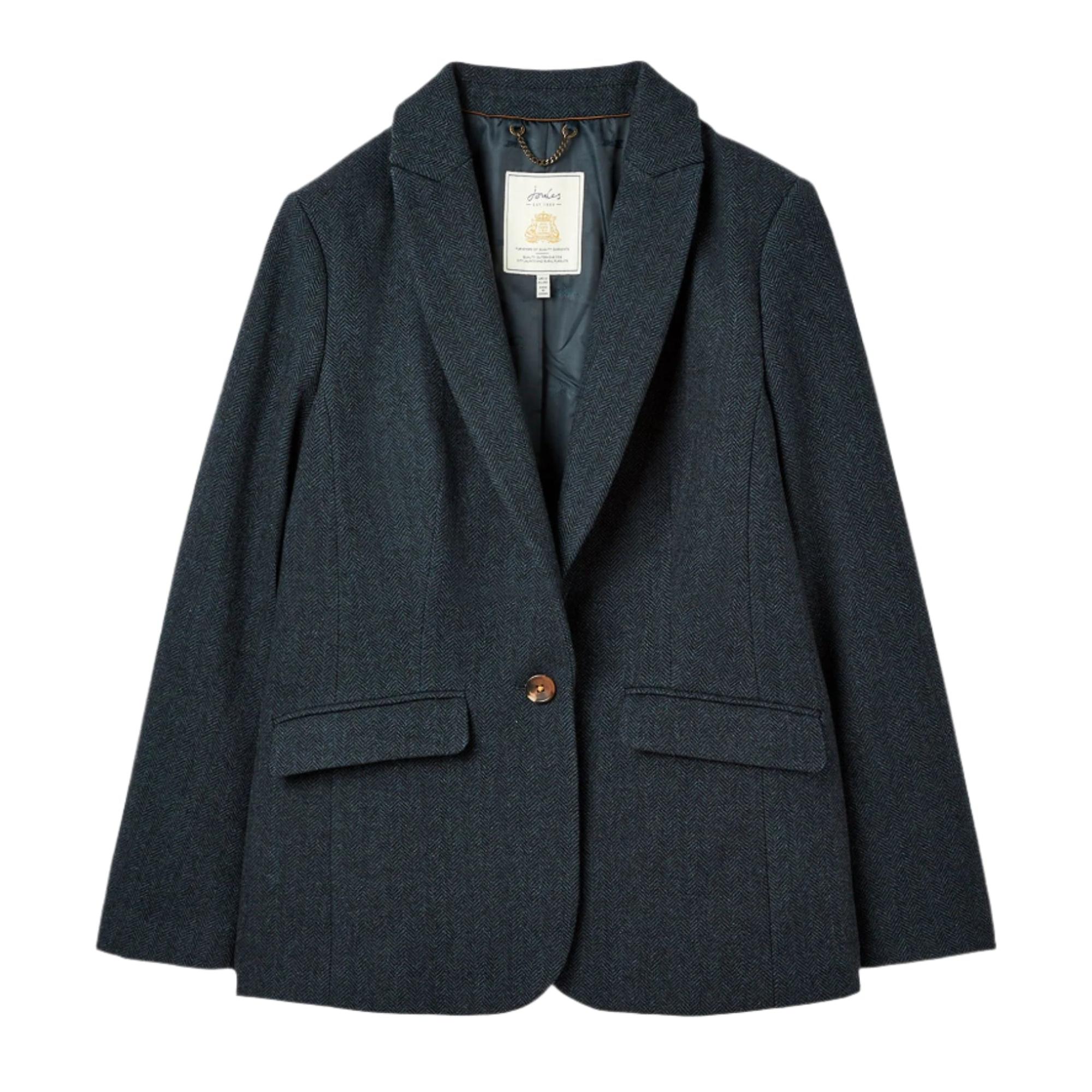 Product image 1 of 9 of Joules Women's Bramble Tweed Blazer - Navy