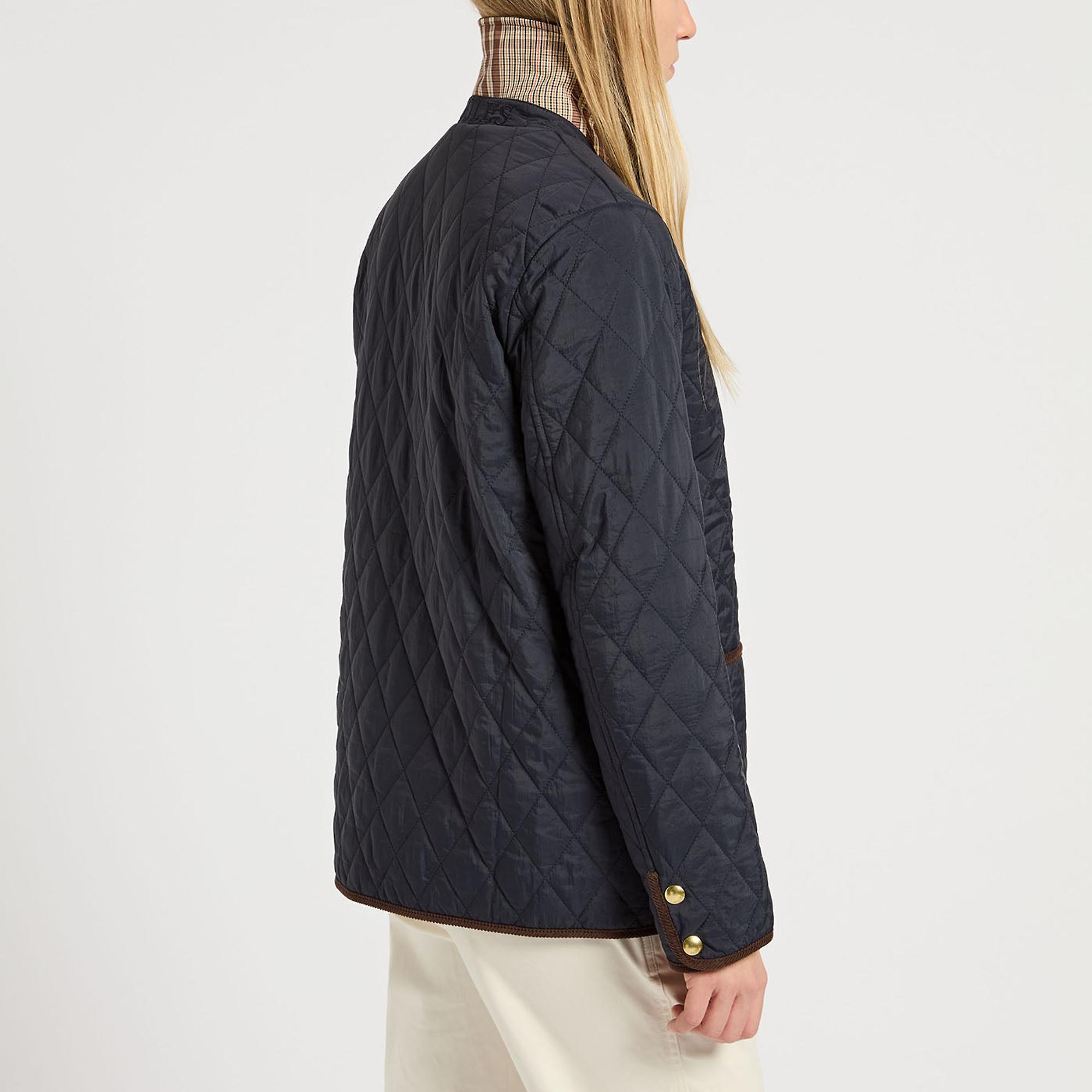Product image 8 of 10 of Joules Women's Quinn Showerproof Diamond Quilted Coat - Navy
