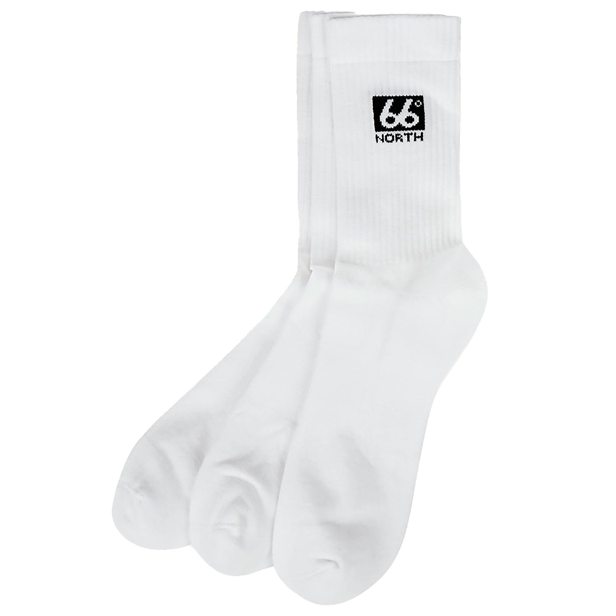 Product image 1 of 2 of 66°North 3-Pack Socks - White