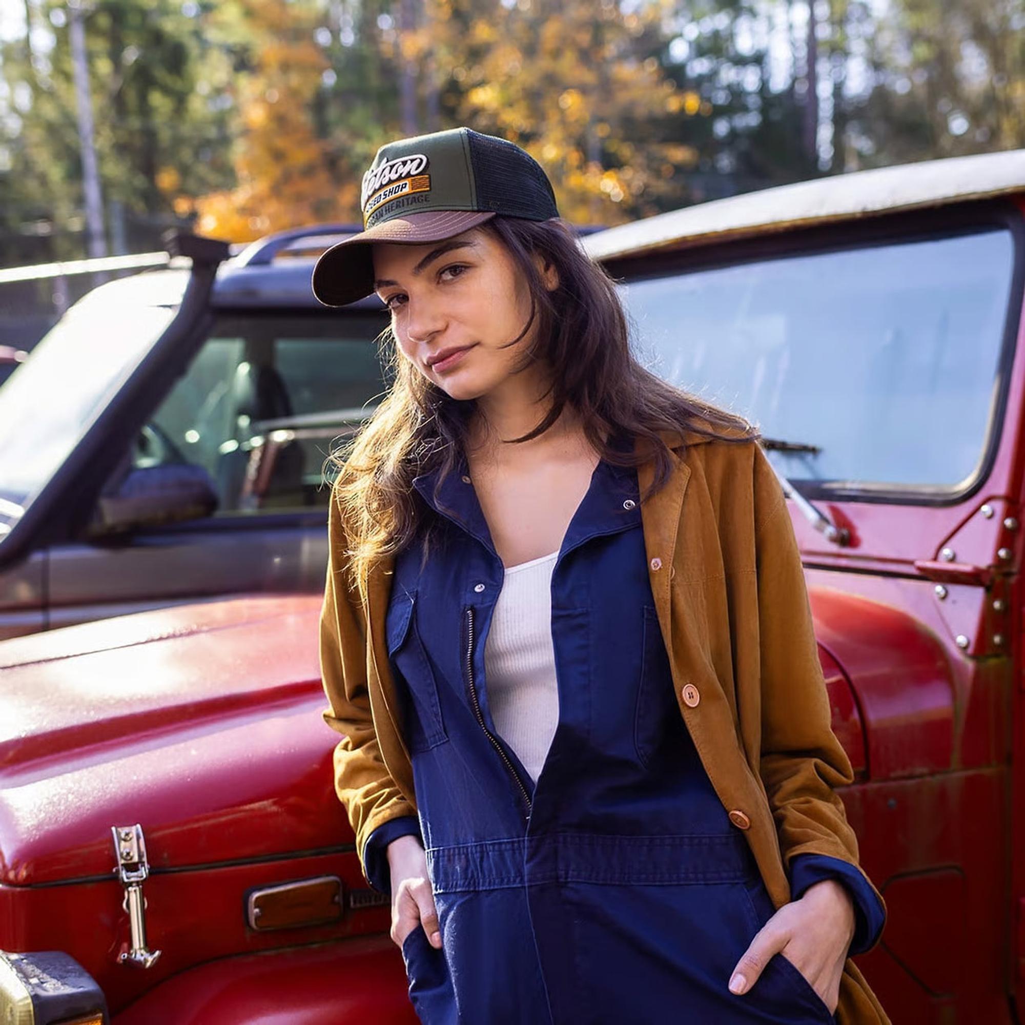 Product image 7 of 7 of Stetson Speed Shop Trucker Cap - Chestnut/Olive