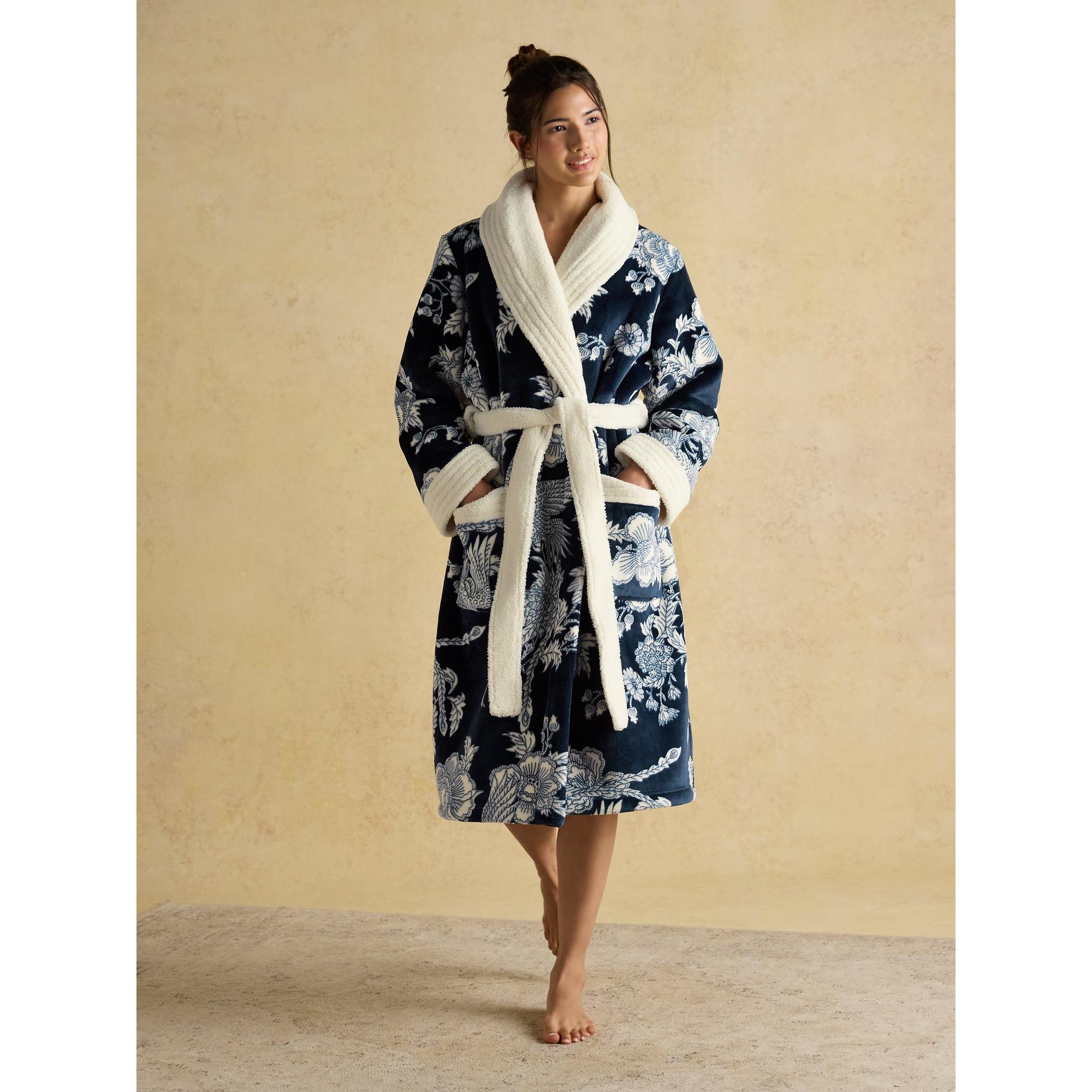 Product image 2 of 7 of Joules Women's Matilda Dressing Gown - Navy