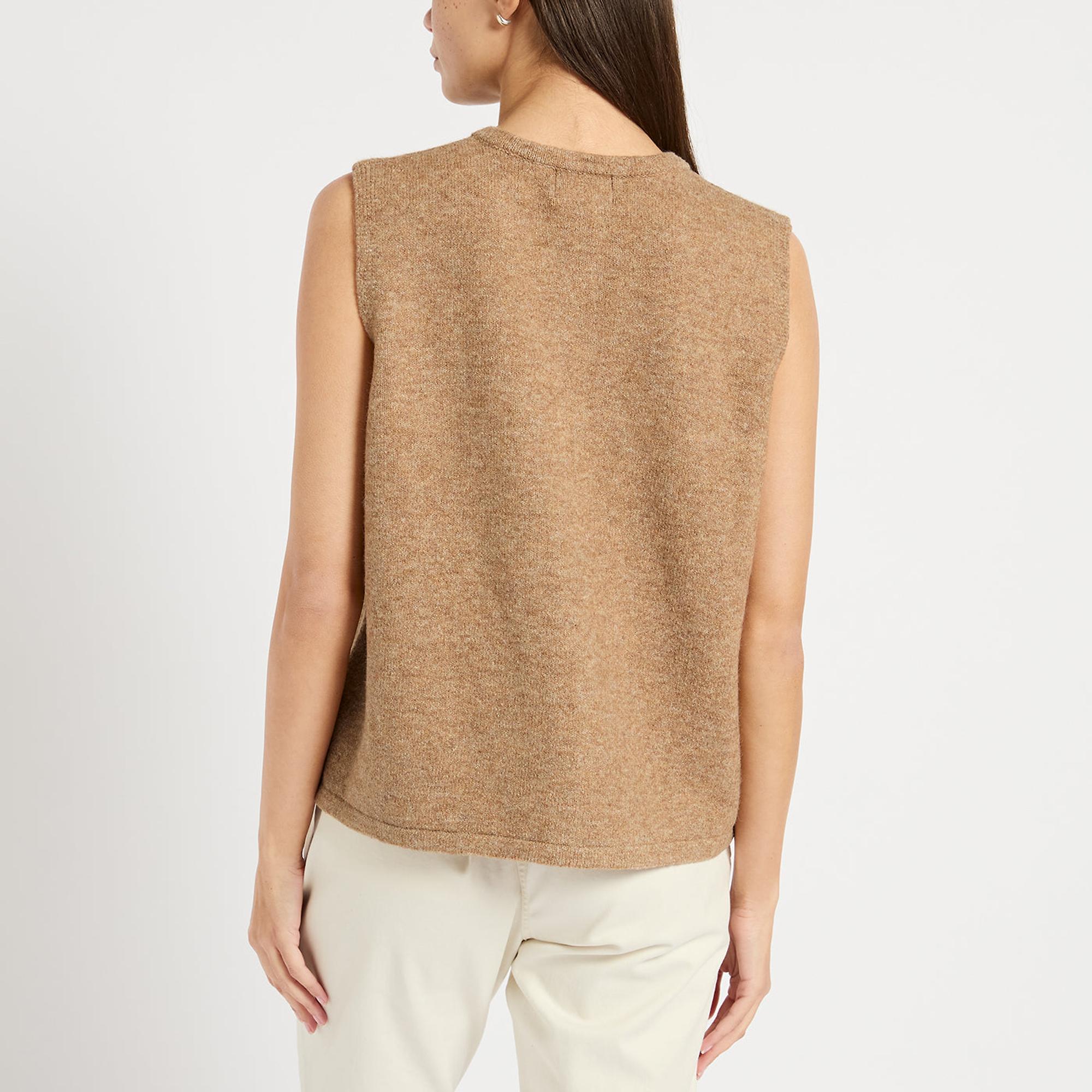 Product image 4 of 4 of Joules Women's Holly Knitted Button Vest - Camel