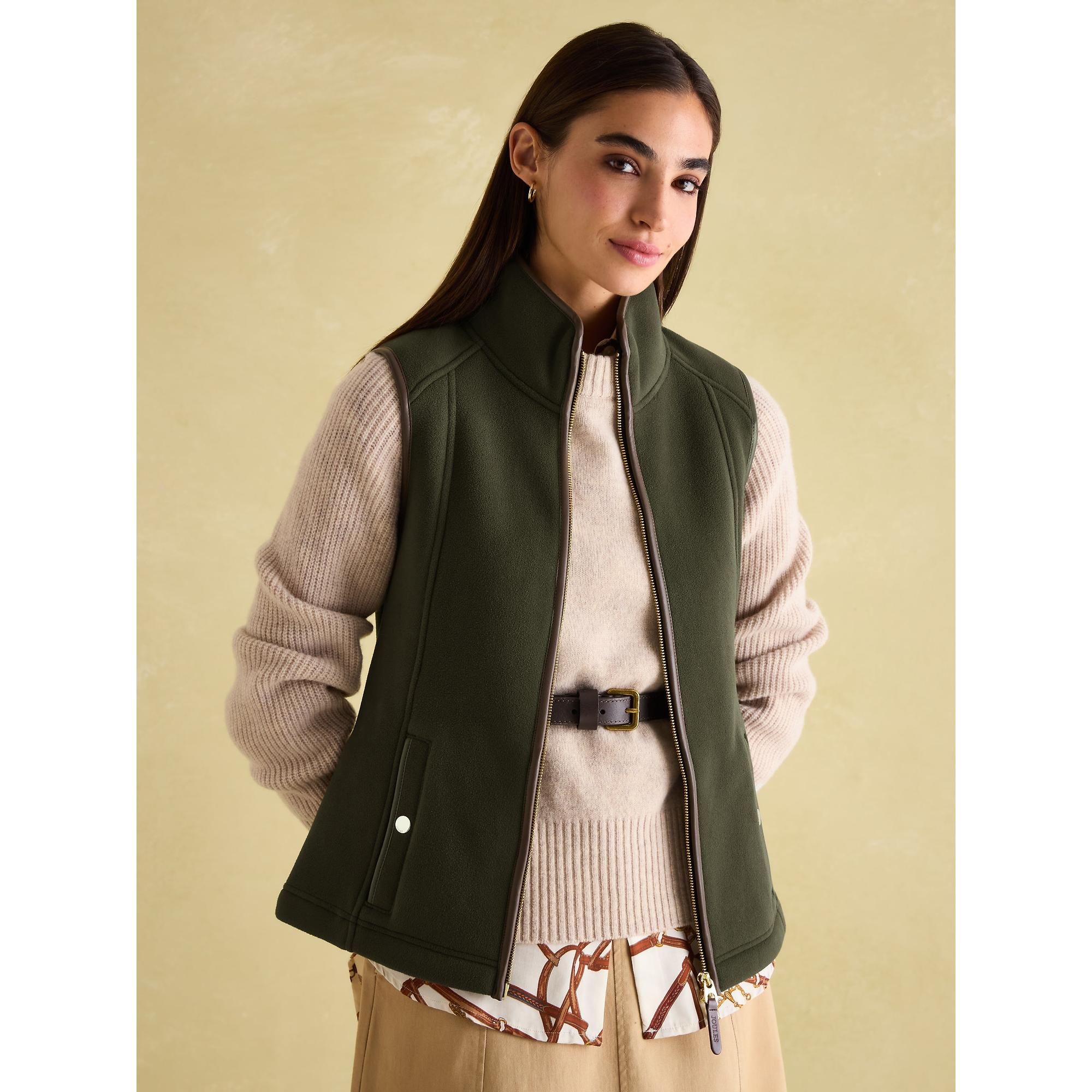 Product image 9 of 20 of Joules Women's Heritage Fleece Gilet - Khaki