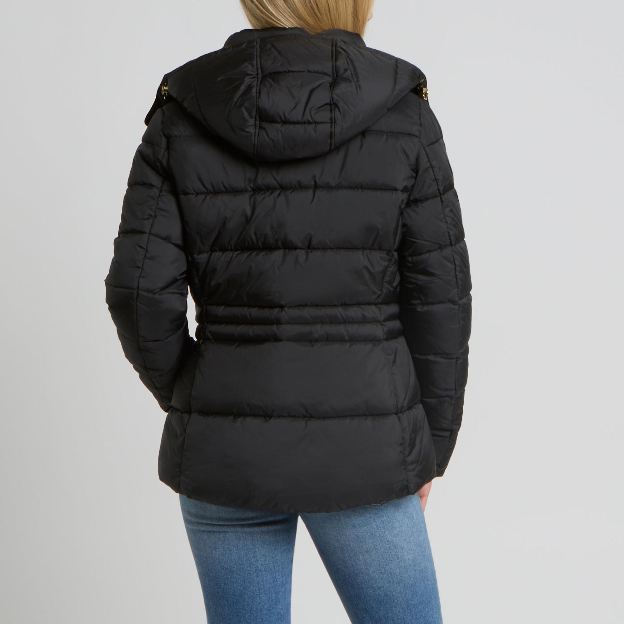 Product image 3 of 6 of Joules Women's Hadlow Short Showerproof Padded Coat - Black
