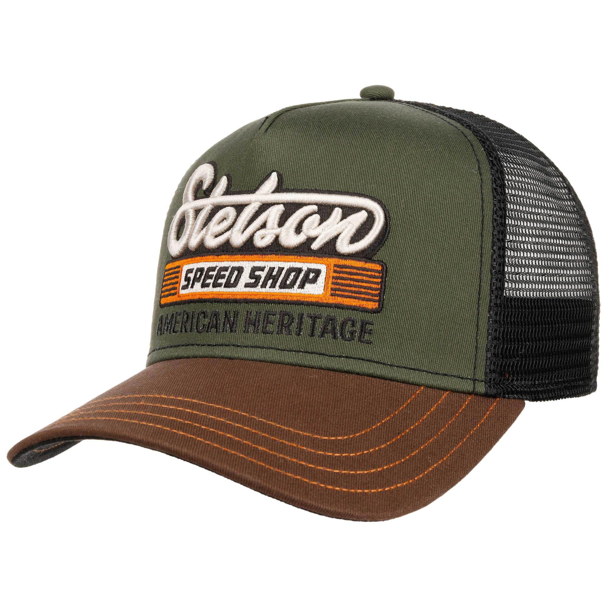 Product image 1 of 7 of Stetson Speed Shop Trucker Cap - Chestnut/Olive