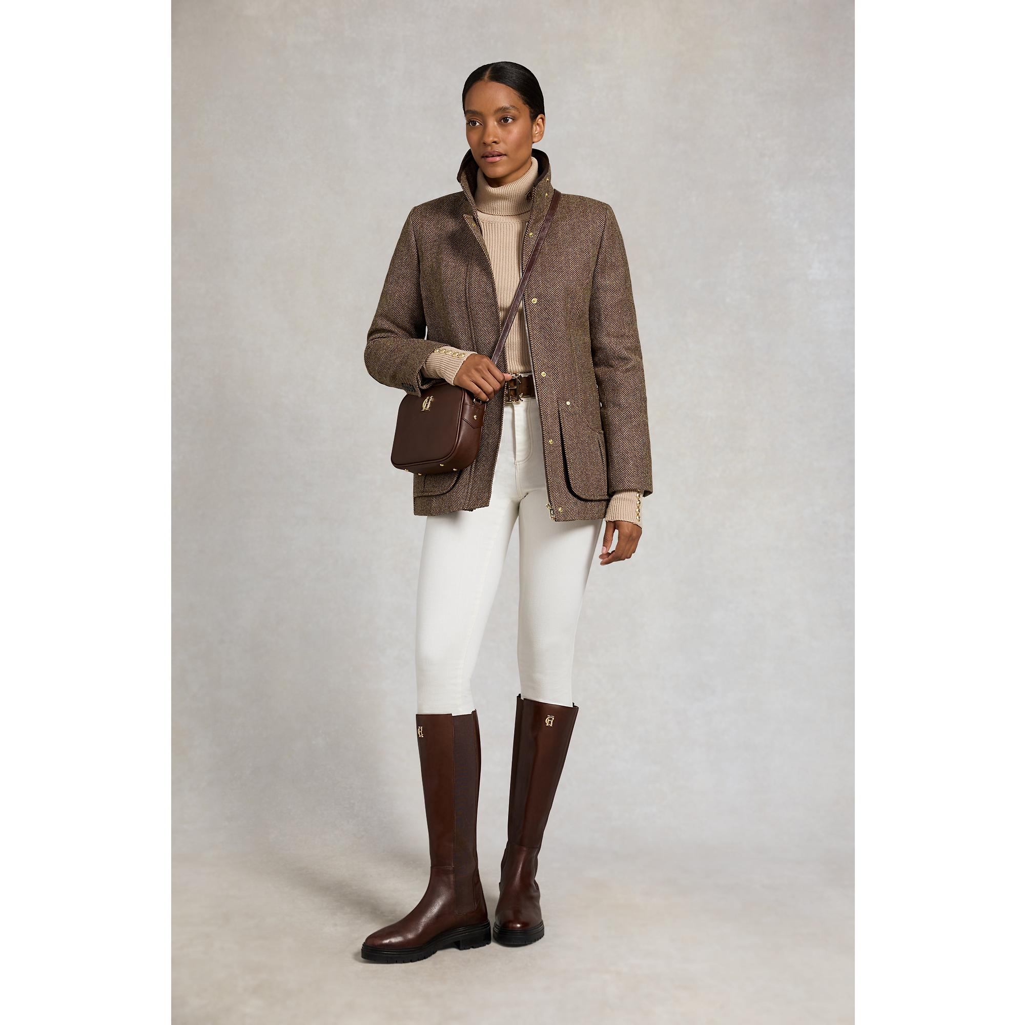 Product image 4 of 12 of Holland Cooper Women's Country Classic Jacket - Large Scale Brown Herringbone