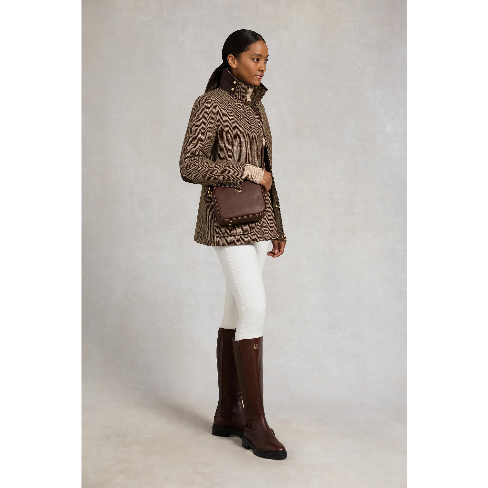 Product image 6 of 12 of Holland Cooper Women's Country Classic Jacket - Large Scale Brown Herringbone
