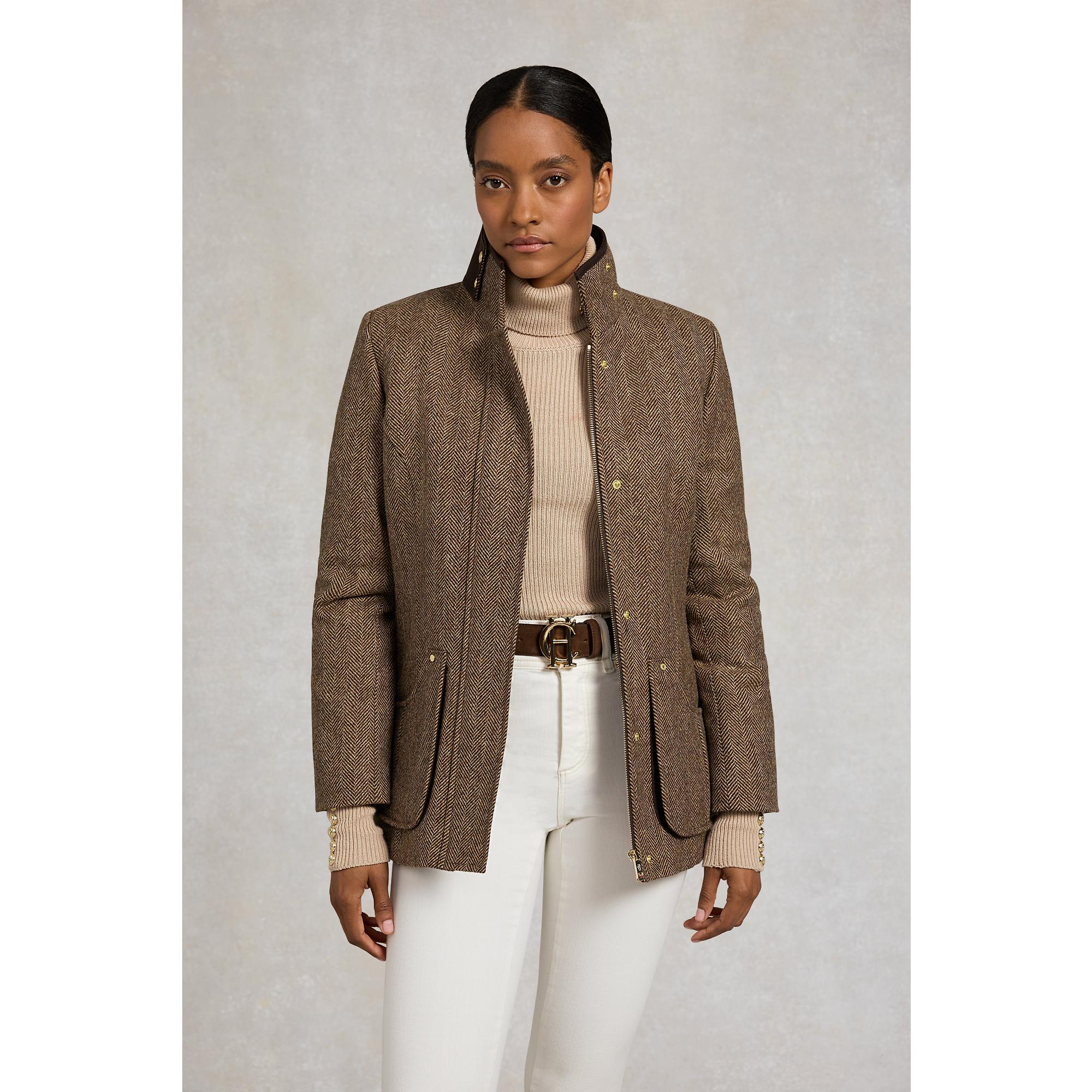Product image 3 of 12 of Holland Cooper Women's Country Classic Jacket - Large Scale Brown Herringbone