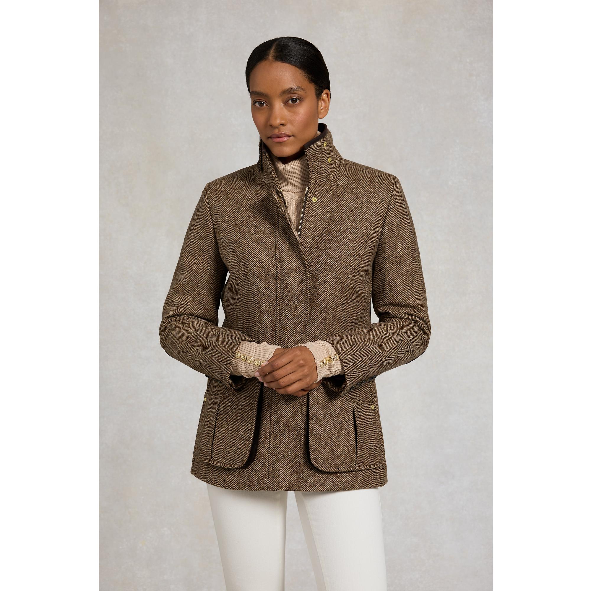 Product image 2 of 12 of Holland Cooper Women's Country Classic Jacket - Large Scale Brown Herringbone