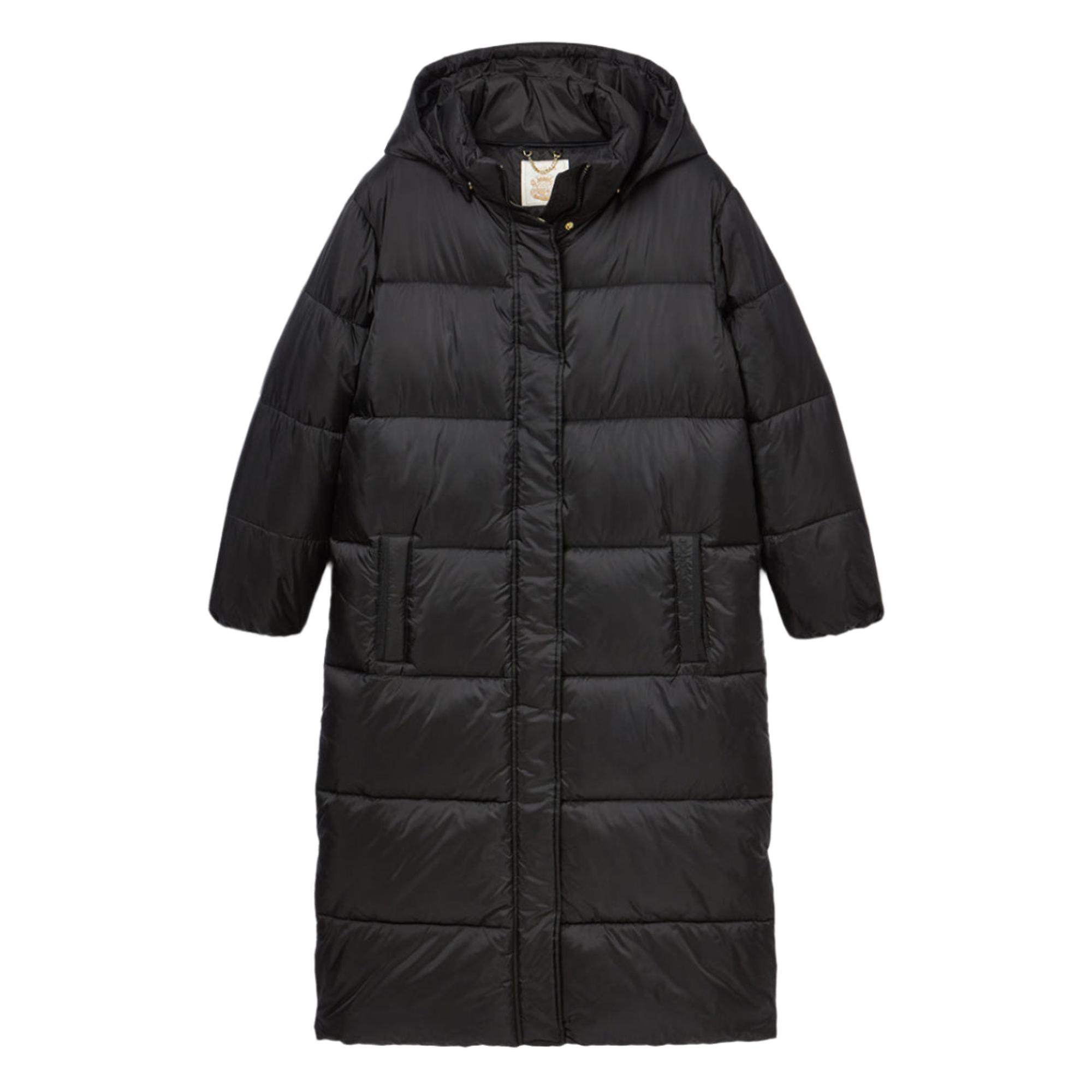 Product image 1 of 5 of Joules Women's Pitchside Showerproof Longline Hooded Coat - Black