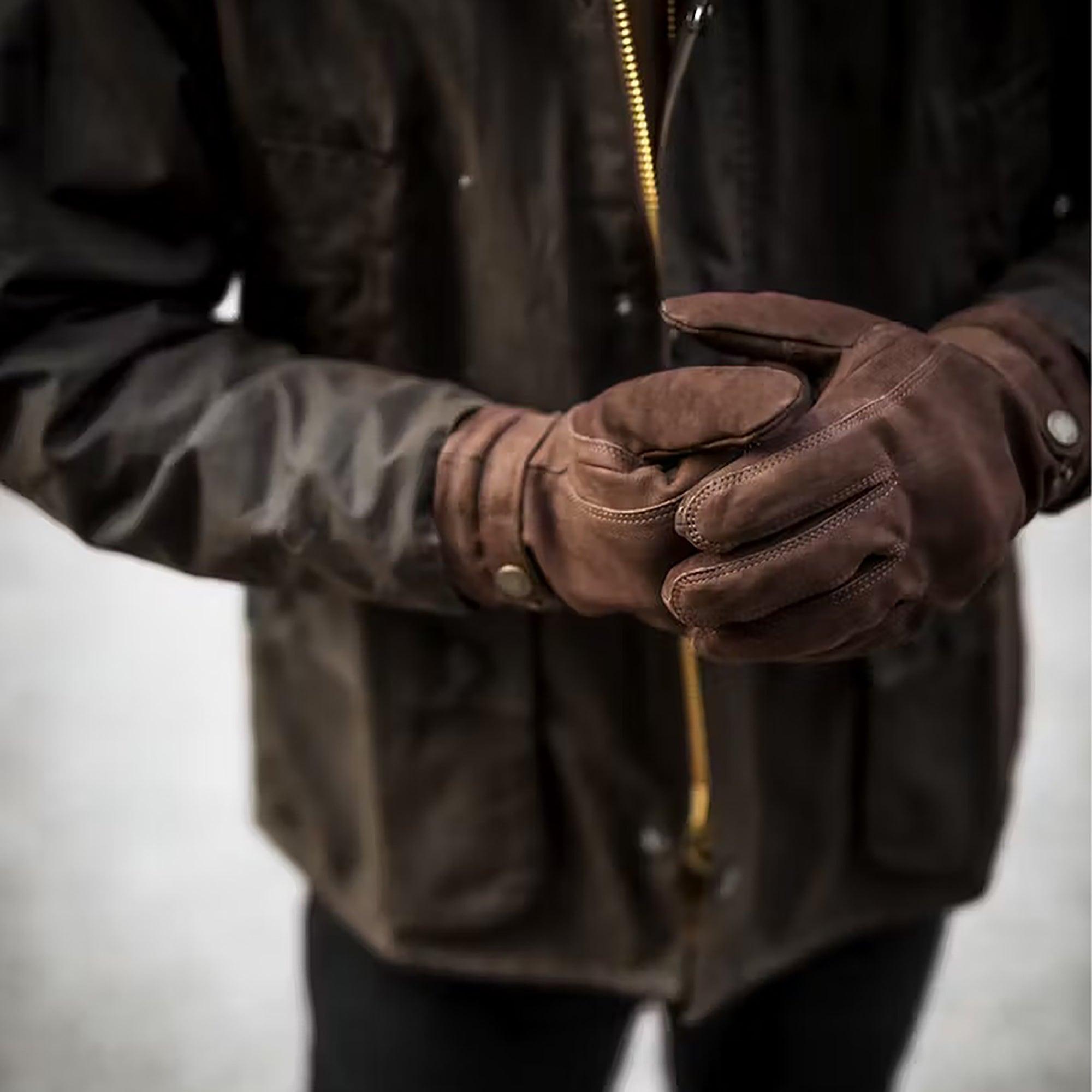 Product image 7 of 7 of Hestra Bergvik Suede Leather Gloves - Espresso