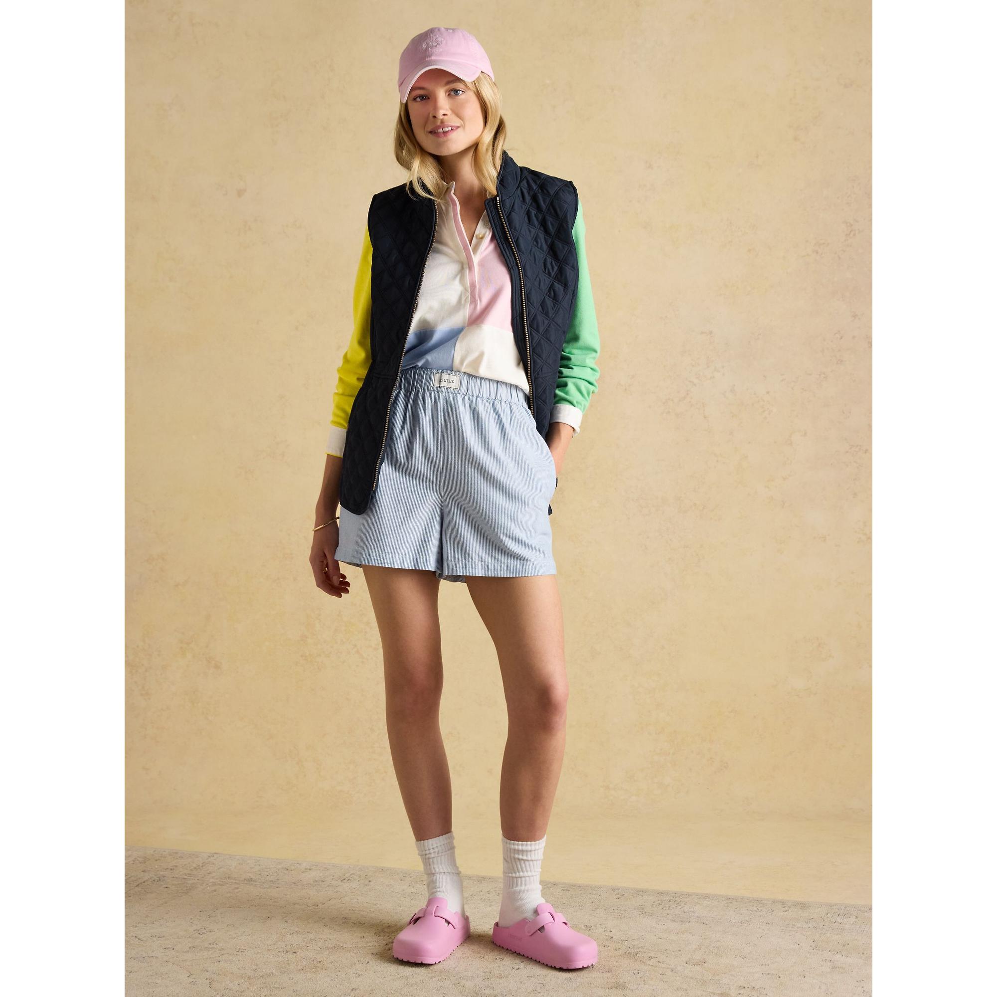 Product image 13 of 19 of Joules Women's Minx Showerproof Diamond Quilted Gilet - Navy Blue