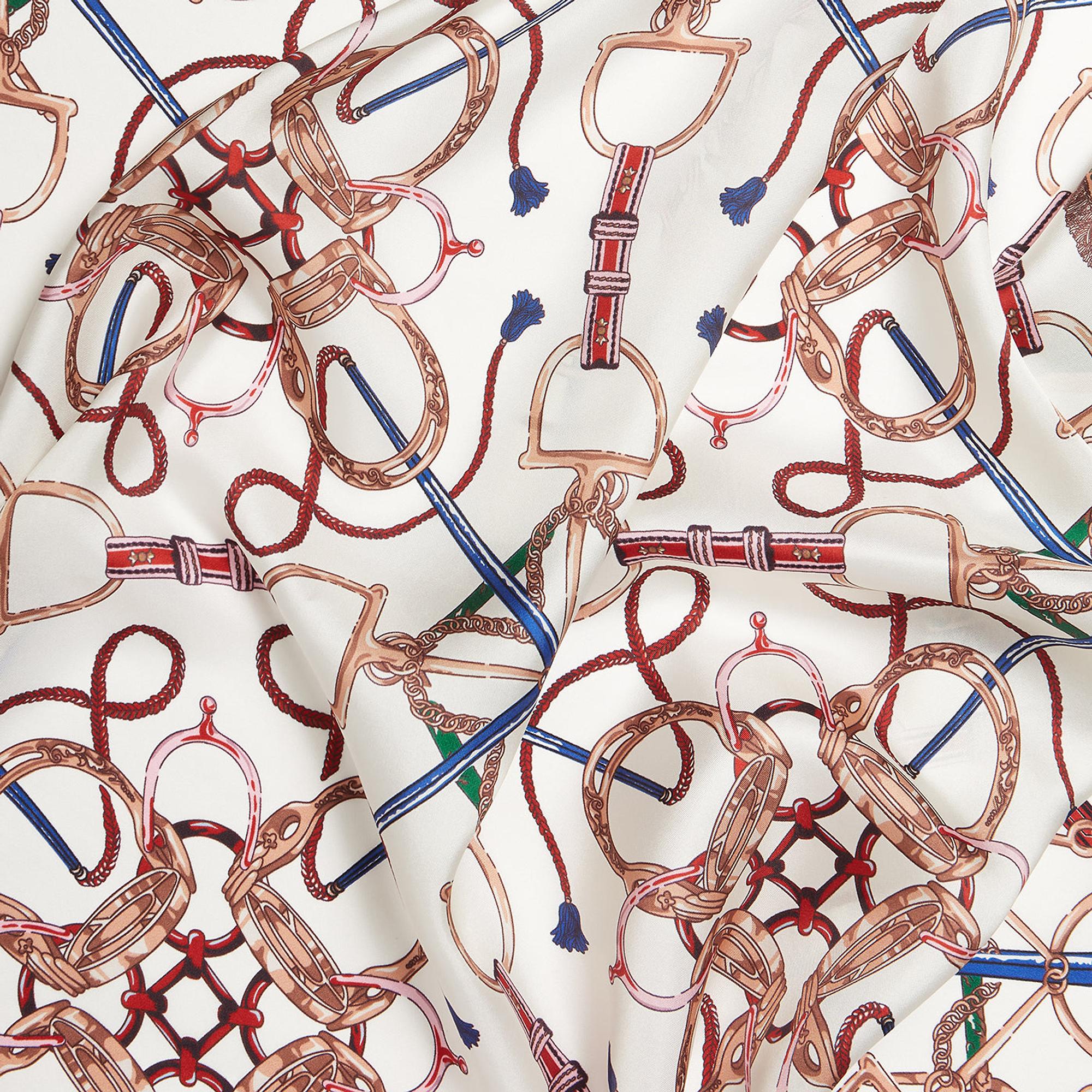 Product image 3 of 3 of Joules Women's Bloomfield Silk Scarf - Cream