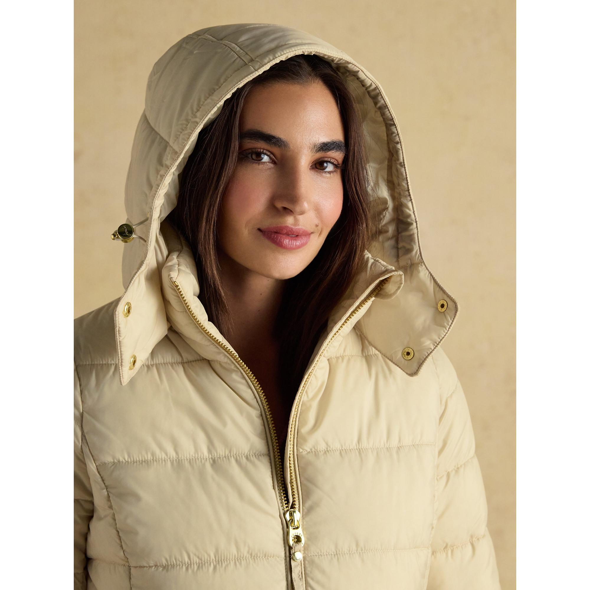 Product image 7 of 10 of Joules Women's Hadlow Short Showerproof Padded Coat -  Neutral