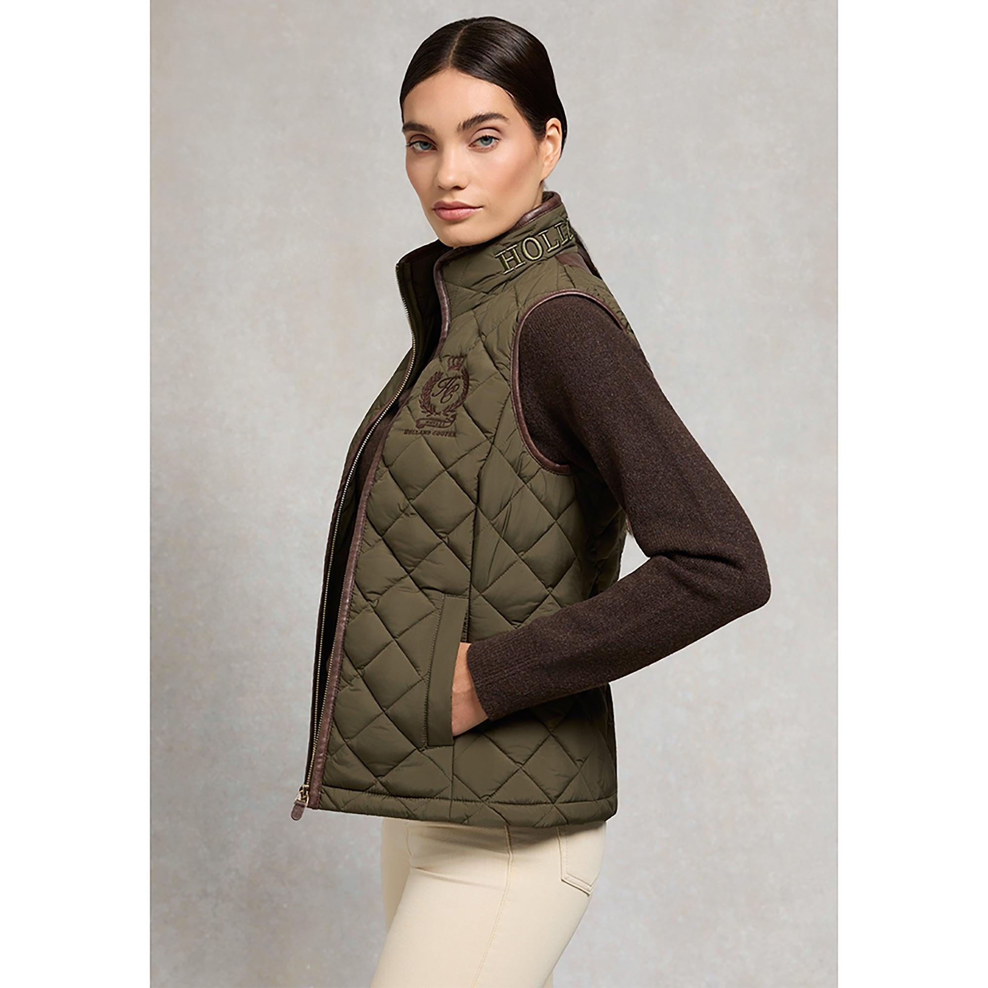 Product image 4 of 9 of Holland Cooper Women's Lightweight Country Gilet - Khaki