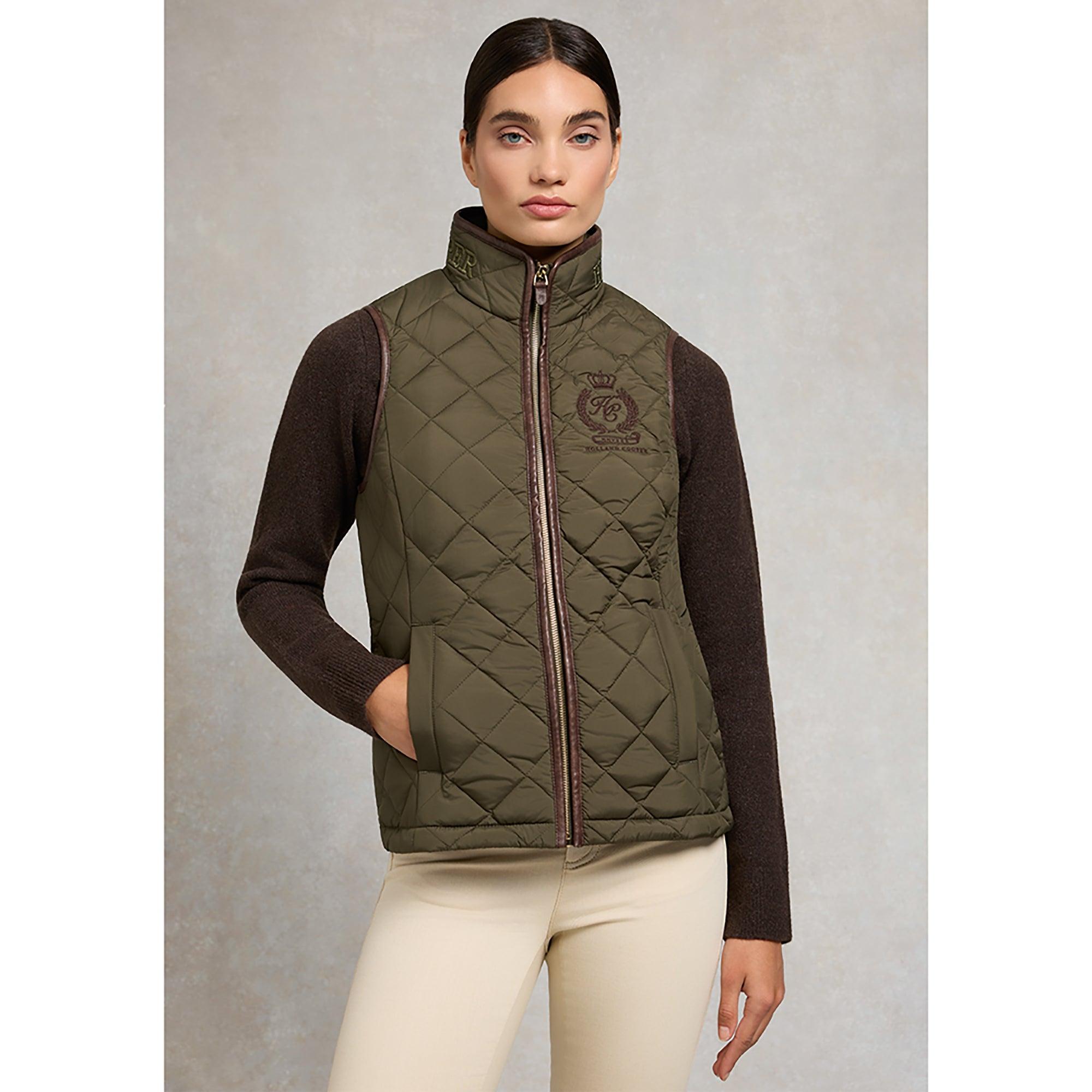 Product image 2 of 9 of Holland Cooper Women's Lightweight Country Gilet - Khaki